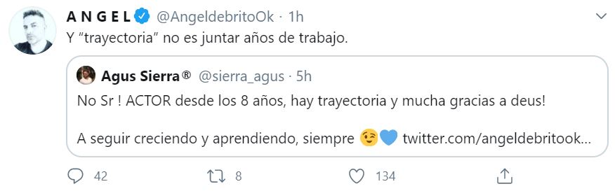 Ángel y una chicana a "Cachete"