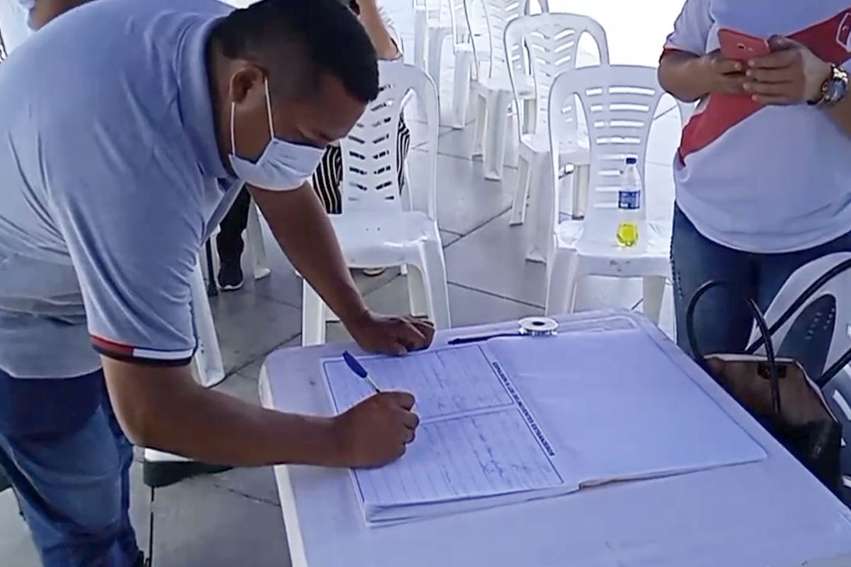 Recolectan firmas en Trujillo para pedir la Expulsión de extranjeros. | Imagen: Facebook Municipalidad Provincial de Trujillo