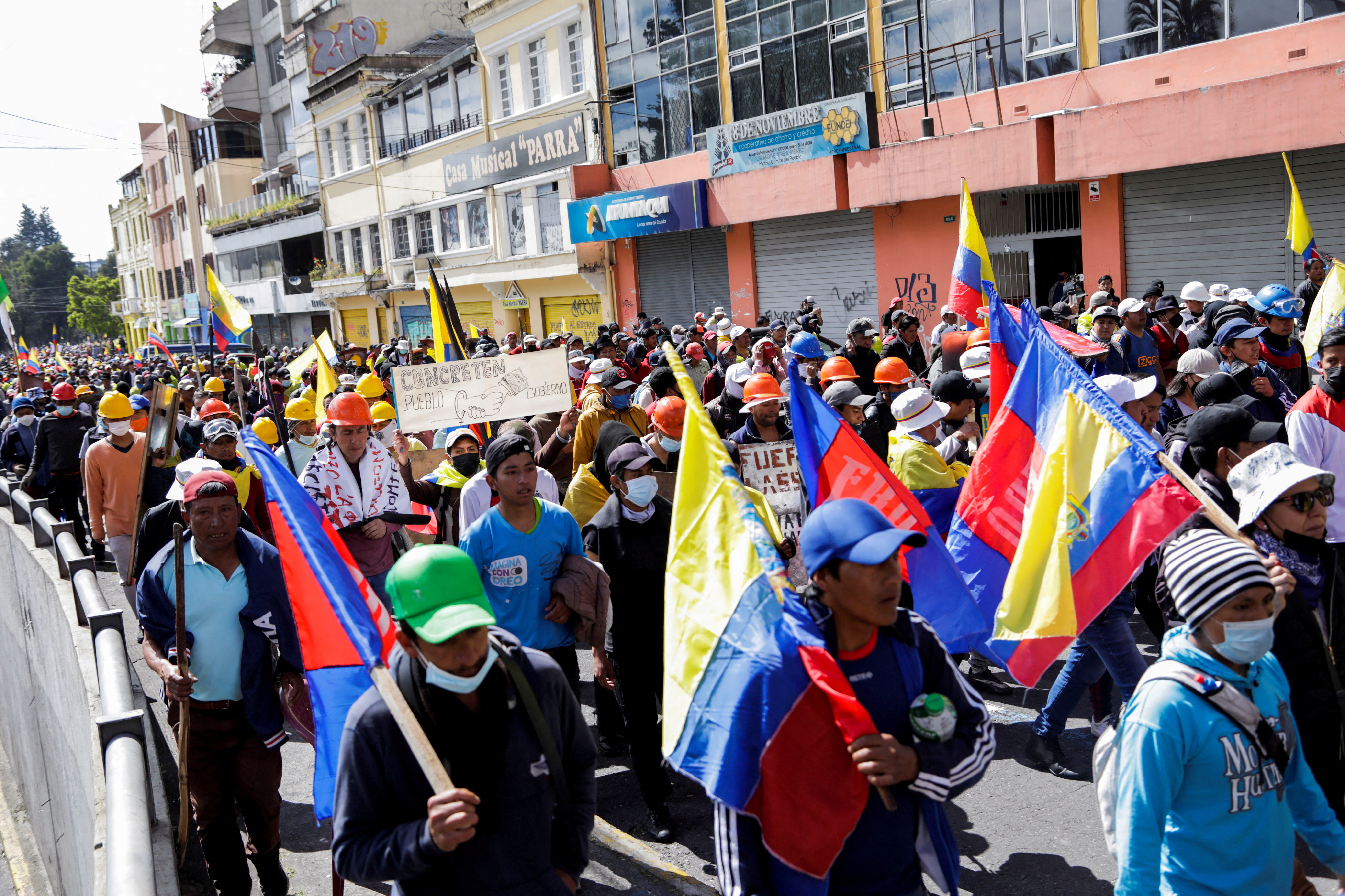 Protestas en Ecuador (REUTERS/Karen Toro)