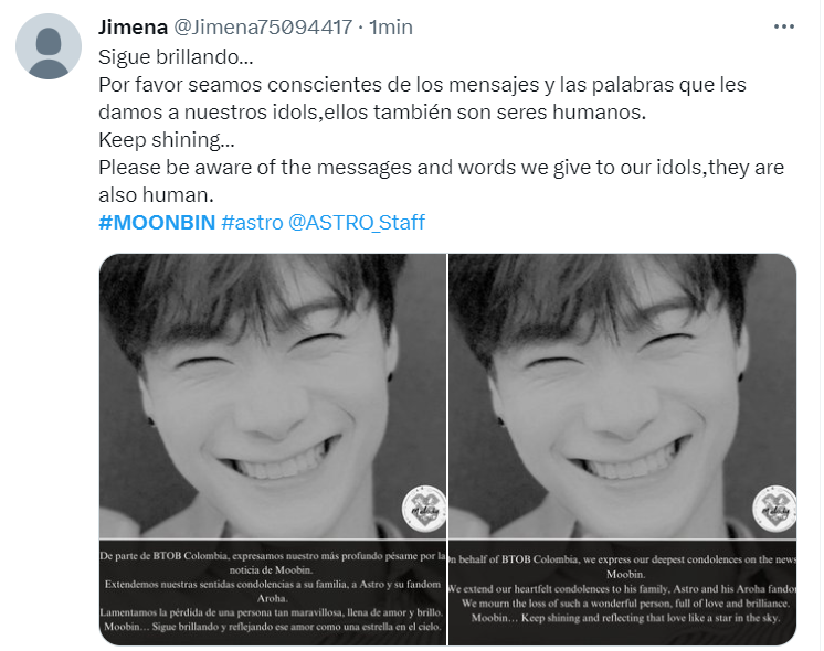 “no Puede Ser” Fans Peruanos Conmocionados Por La Repentina Muerte De Moonbin Idolo De Astro 9182