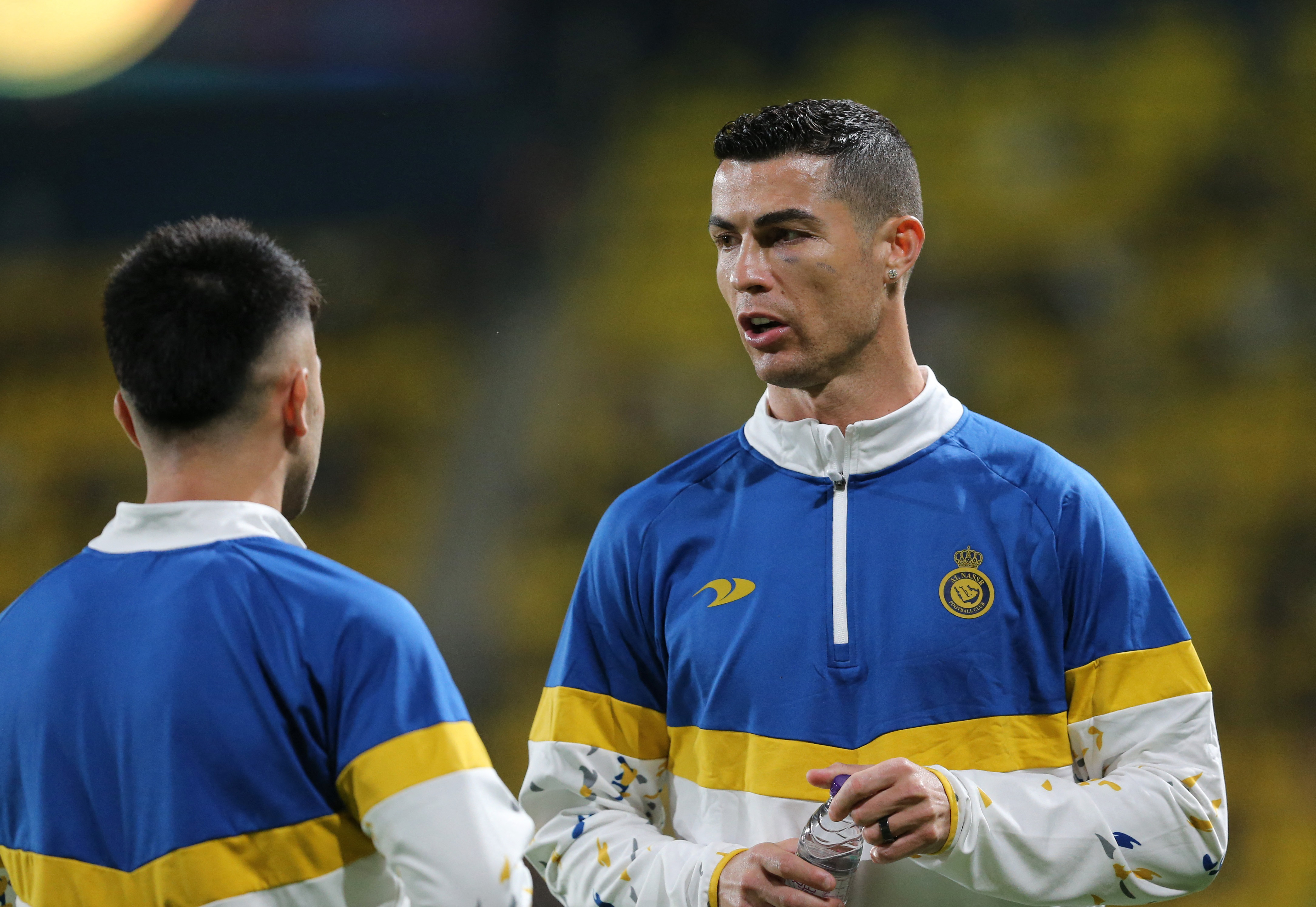 Cristiano Ronaldo en la previa de su primer encuentro oficial con Al Nassr en la liga de Arabia Saudita (REUTERS/Ahmed Yosri)
