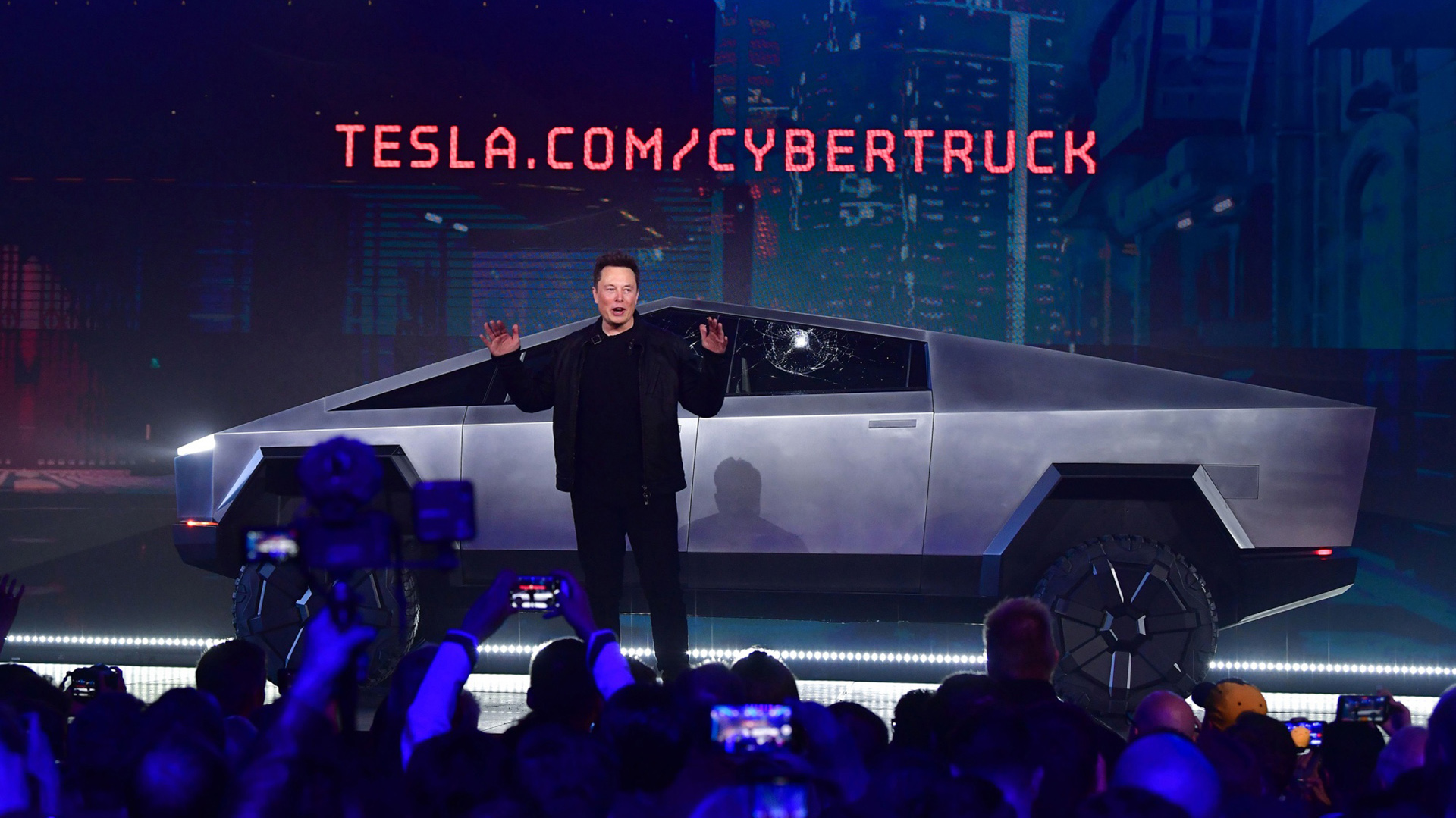 El fundador de Tesla, Elon Musk, durante la presentación del Cybertruck