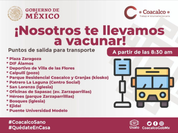Inició este miércoles la vacunación contra COVID-19 en Coacalco: sedes  horarios y puntos de transporte - Infobae