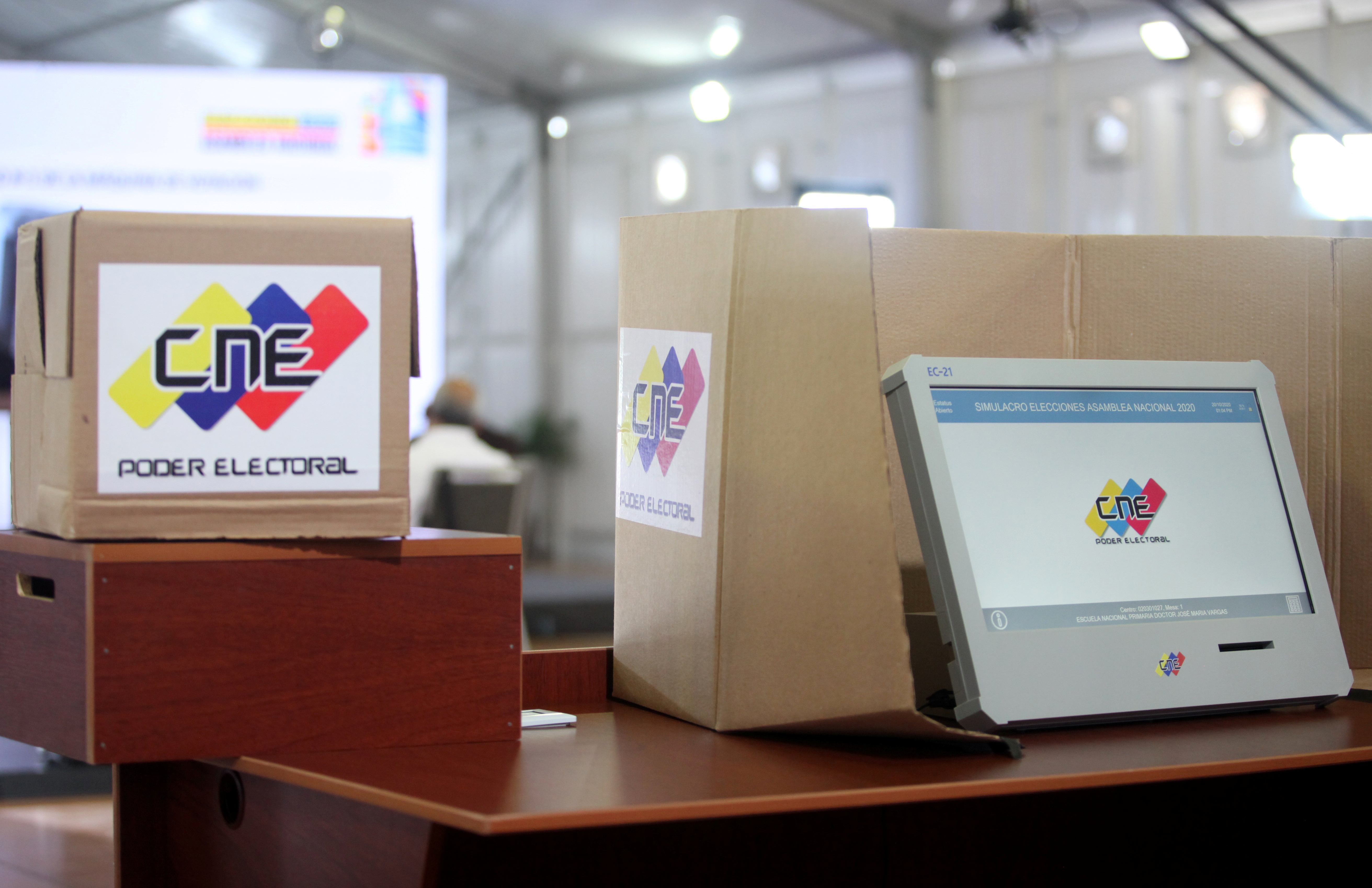 Máquina de votación en Caracas (Reuters)