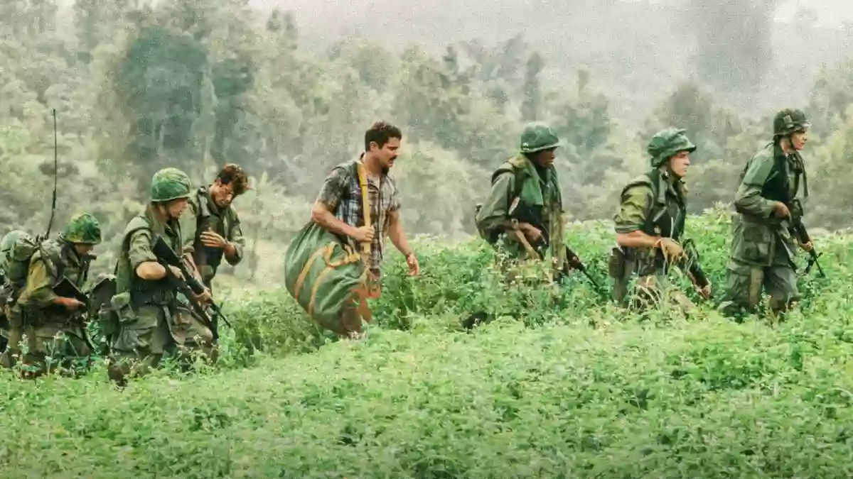 La película tuvo locaciones en Tailandia donde recrearon la guerra de Vietman.  (Apple TV Plus)