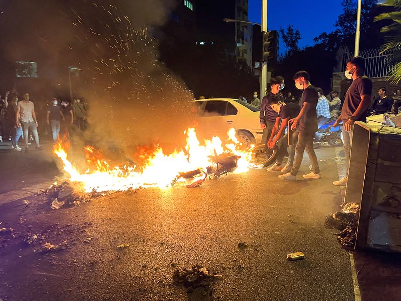 Protestas en Teherán el pasado 19 de septiembre (WANA West Asia News Agency vía REUTERS)