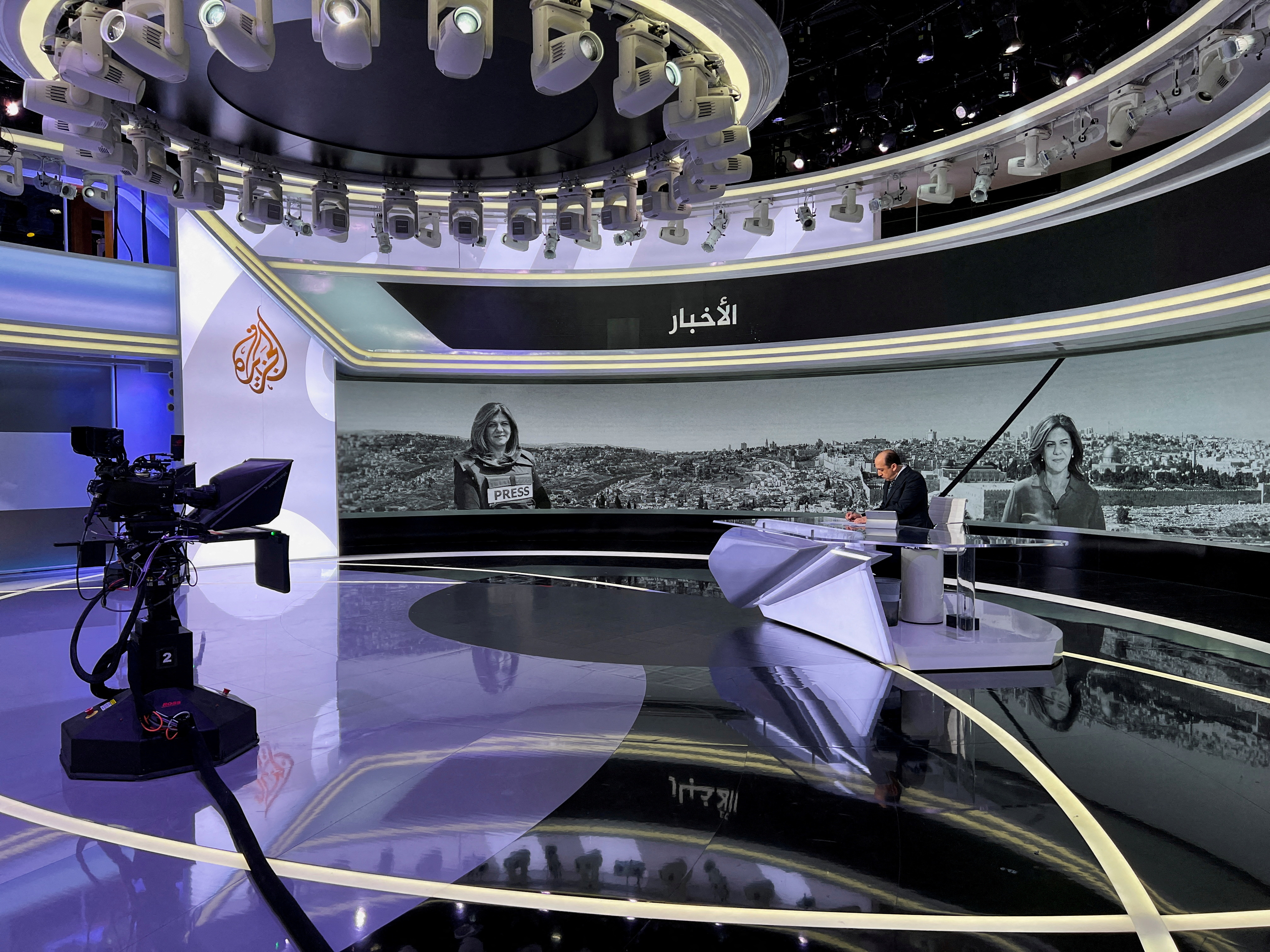 Los estudios de Al Jazeera, la cadena para la que trabajaba Shireen Abu Akleh (REUTERS/Imad Creidi)