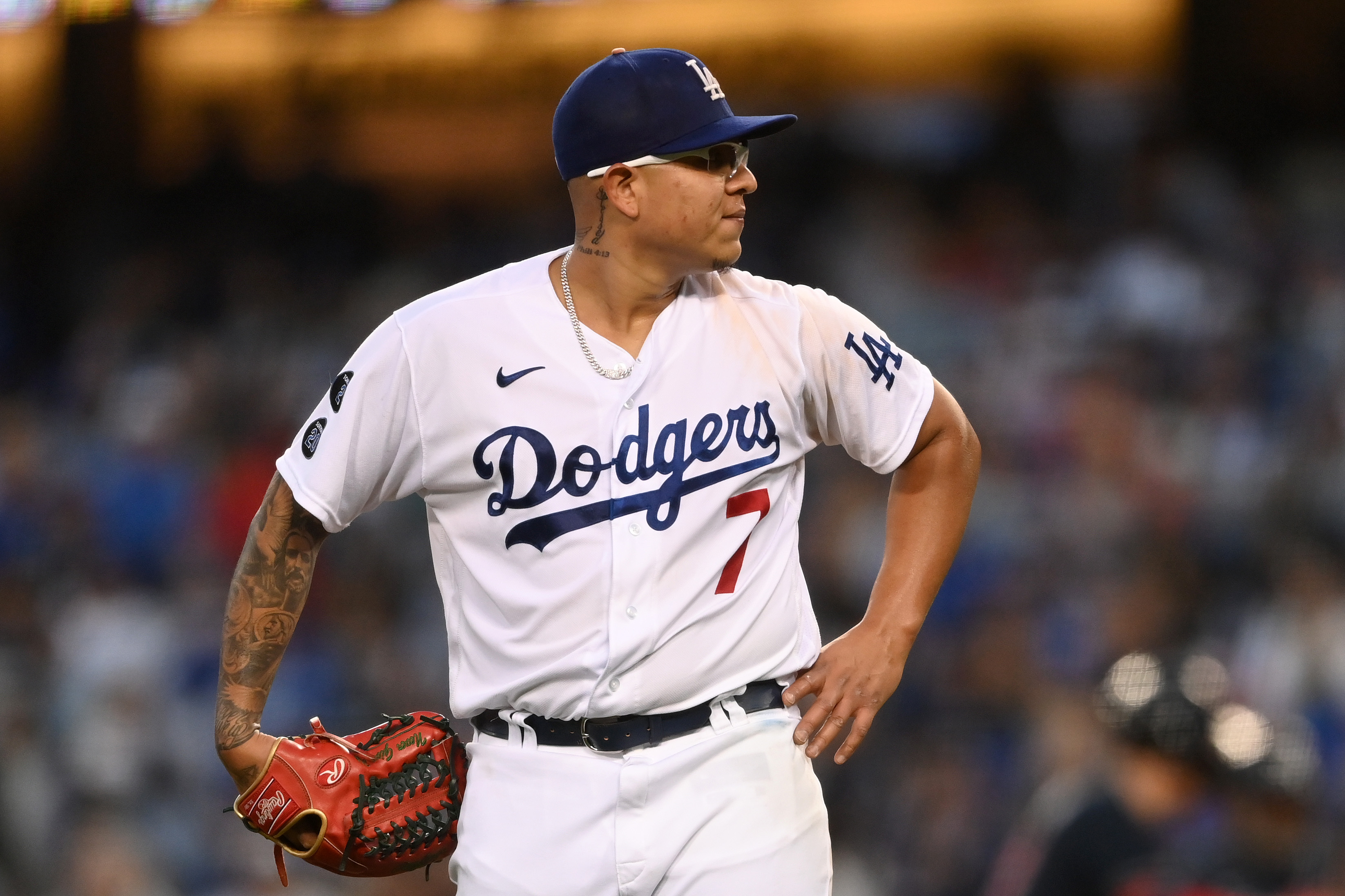 Los Angeles Dodgers Julio Urias 7 Road Gray 2022-23 All-Star Game