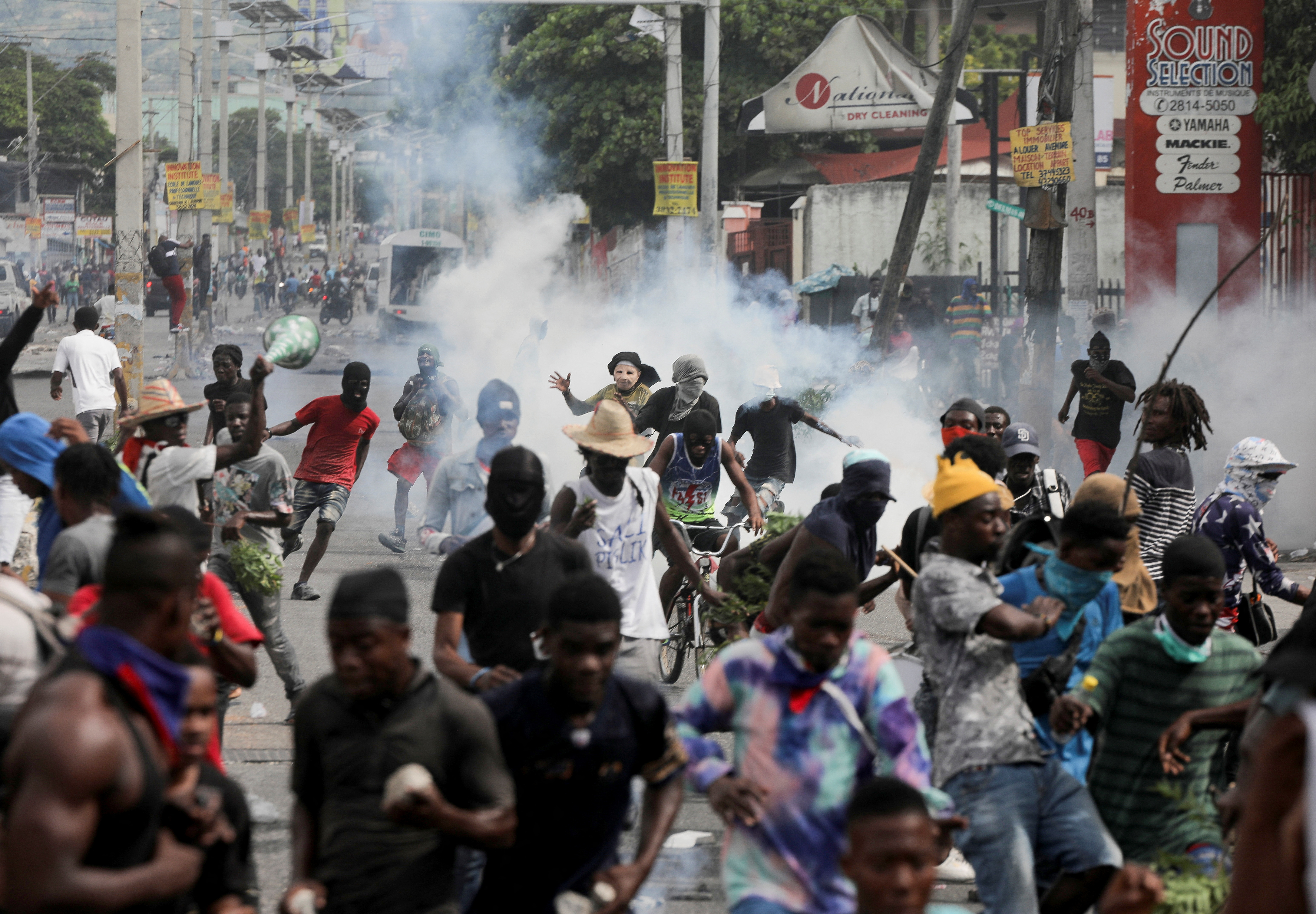 Protesta en Puerto Príncipe, Haití, el 10 de octubre de 2022. REUTERS/Ralph Tedy Erol