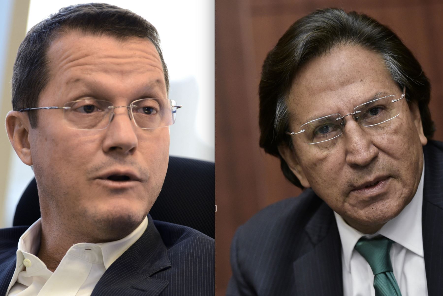 "Oiga, Barata: paga, carajo", le increpaba el expresidente al exdirectivo de Odebrecht, de acuerdo al testimonio de este último, sobre los presuntos sobornos. (De izquierda a derecha, Jorge Barata y Alejandro Toledo. Composición: ANDINA)