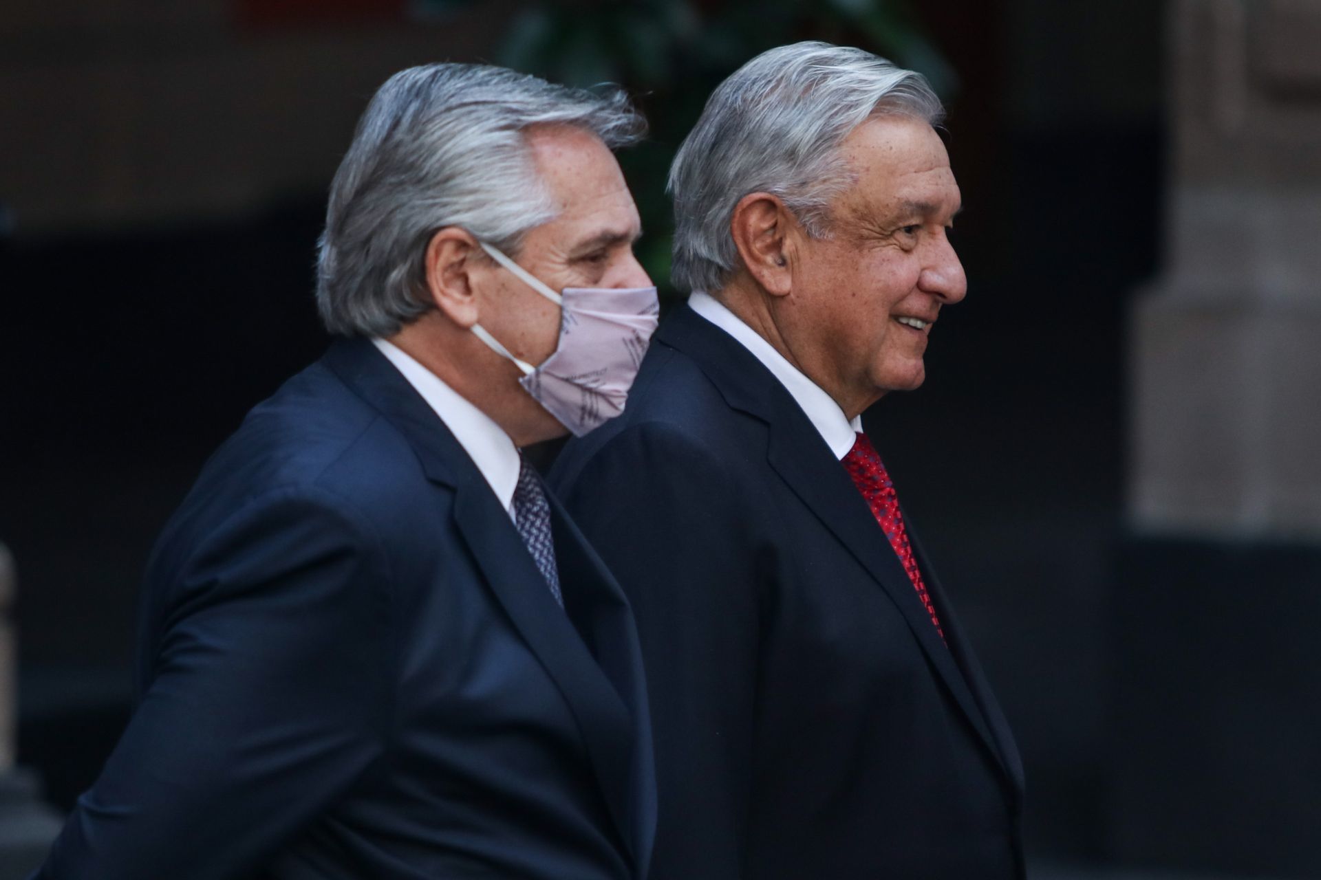 Alberto Fernández y Andrés Manuel López Obrador durante la última reunión oficial en Ciudad de México