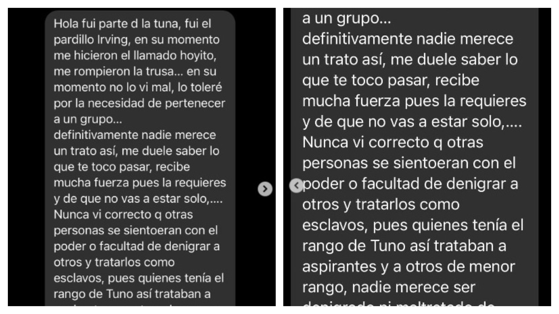 Relatos de otros compañeros abusados (foto: juanma1828/IG)