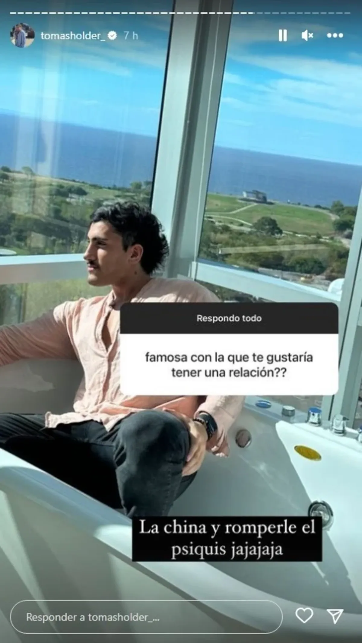 El polémico comentario de Tomás Holder sobre La China Suárez (Foto: Instagram)