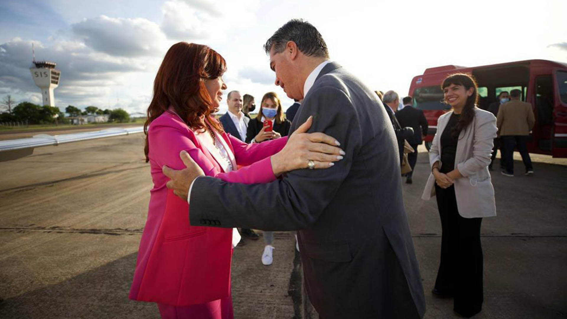 Cristina Kirchner y el gobernador de Chaco