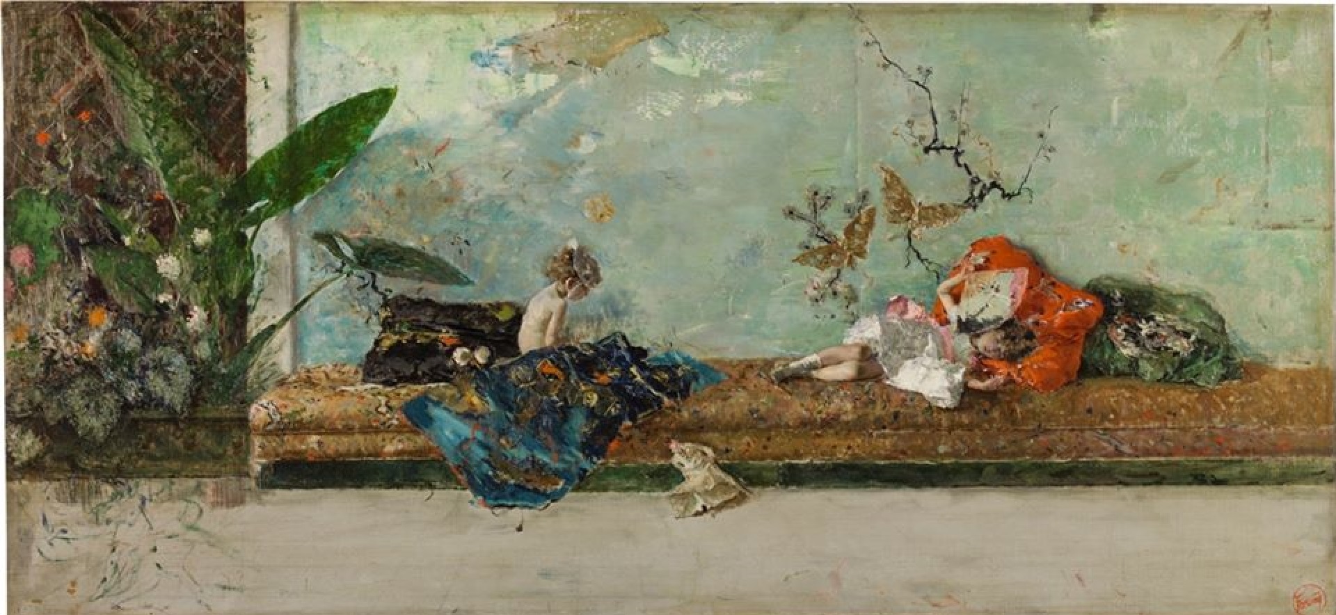 “Los hijos del pintor en el salón japonés" (1874), de Mariano Fortuny