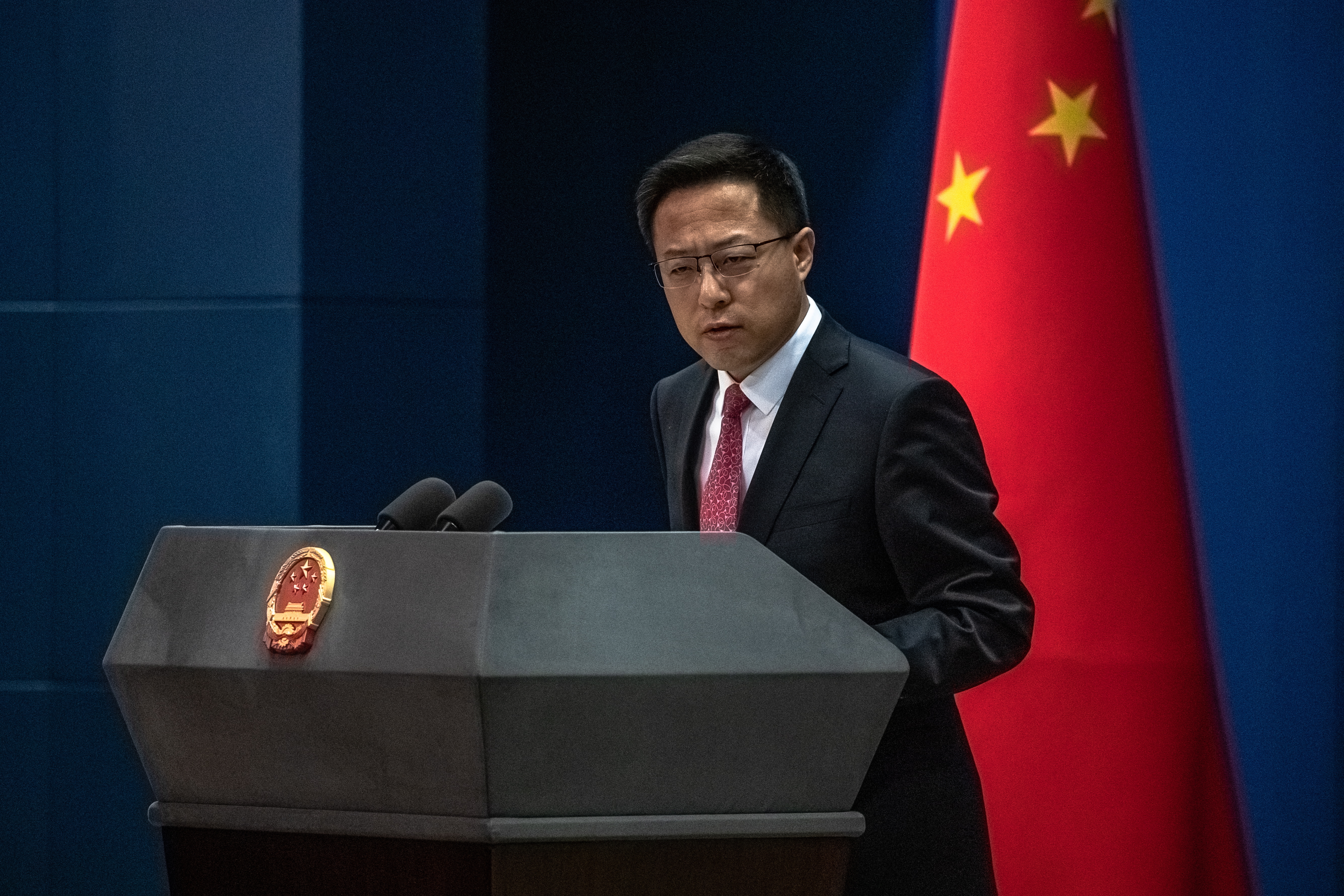 El portavoz del Ministerio de Exteriores Zhao Lijian, en una imagen de archivo (Foto: EFE)
