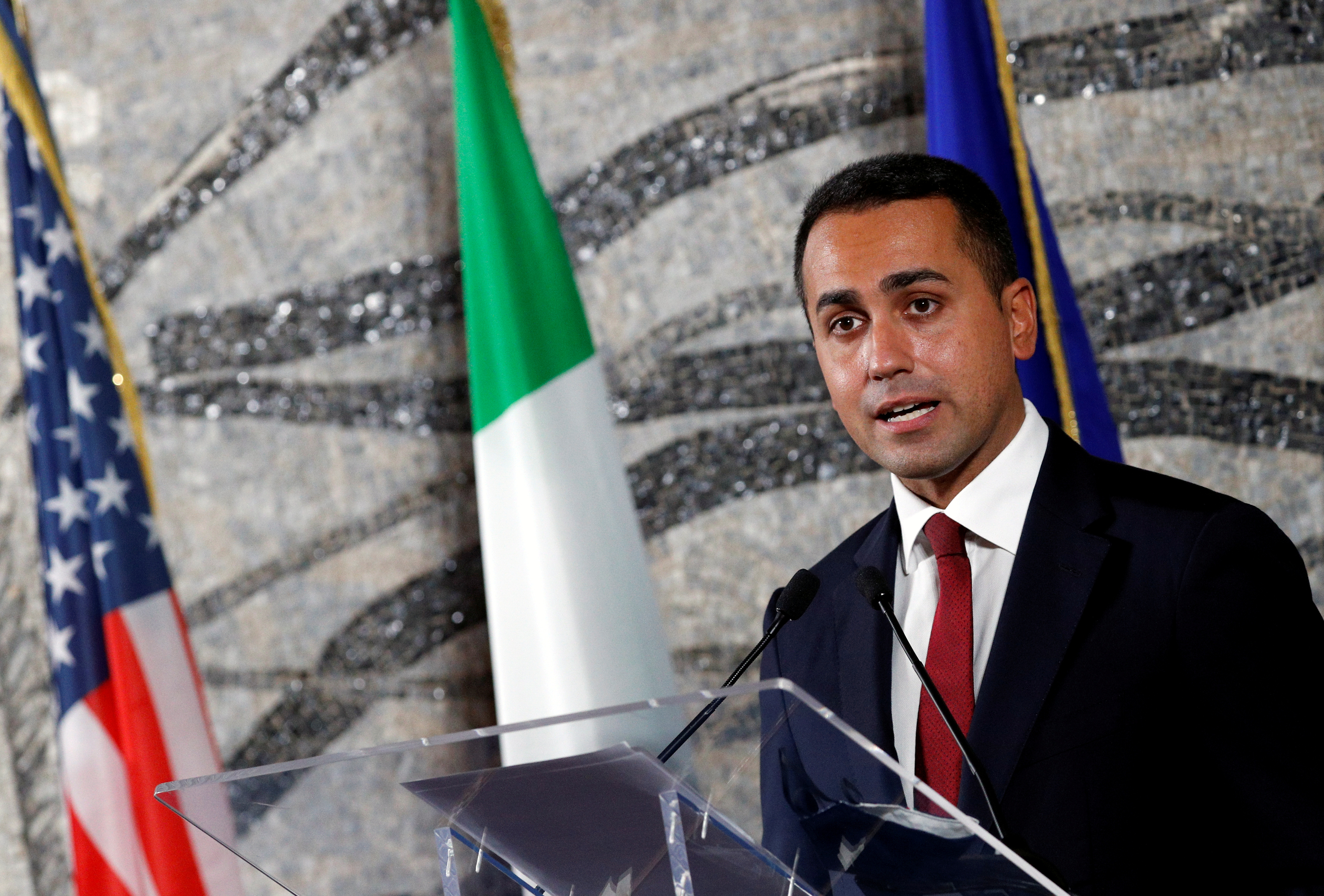 El canciller italiano Lugi Di Maio (REUTERS/Guglielmo Mangiapane/archivo)