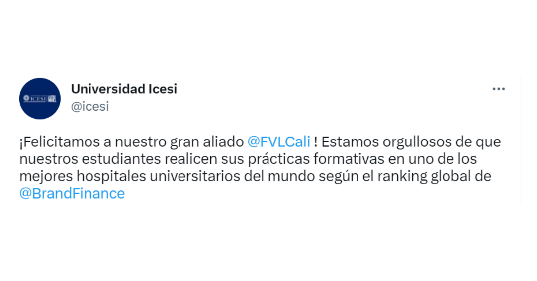 El Hospital Universitario Fundación Valle Del Lili Está Entre Los