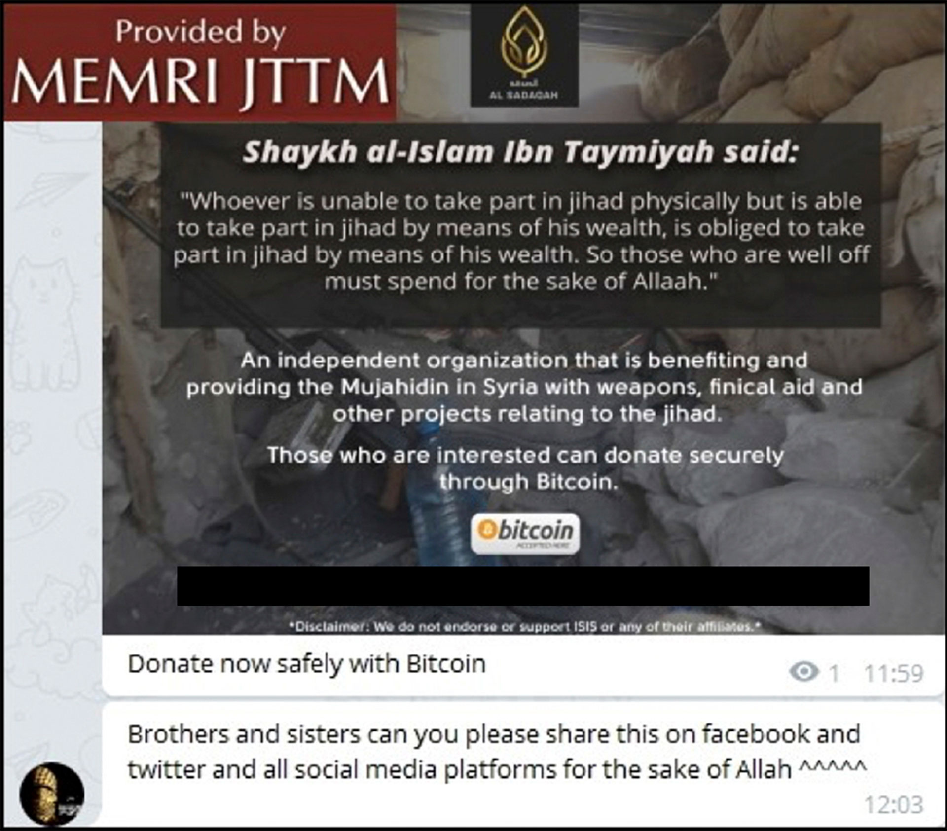 Los terroristas de ISIS, Al Qaeda y Hamas recaudan más de 1.000 millones de  dólares al año en criptomonedas - Infobae