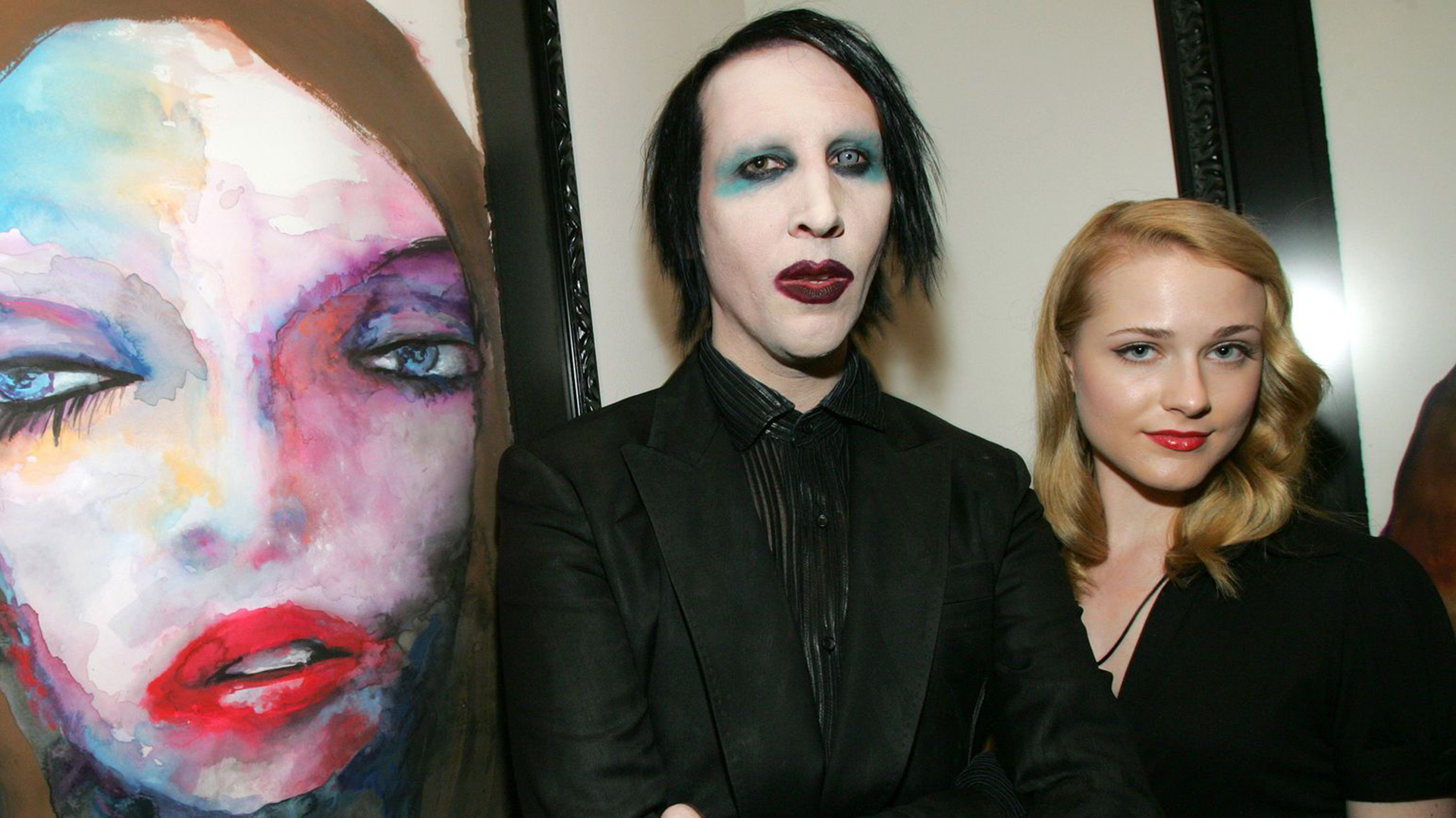 Marilyn Manson y Evan Rachel Wood 