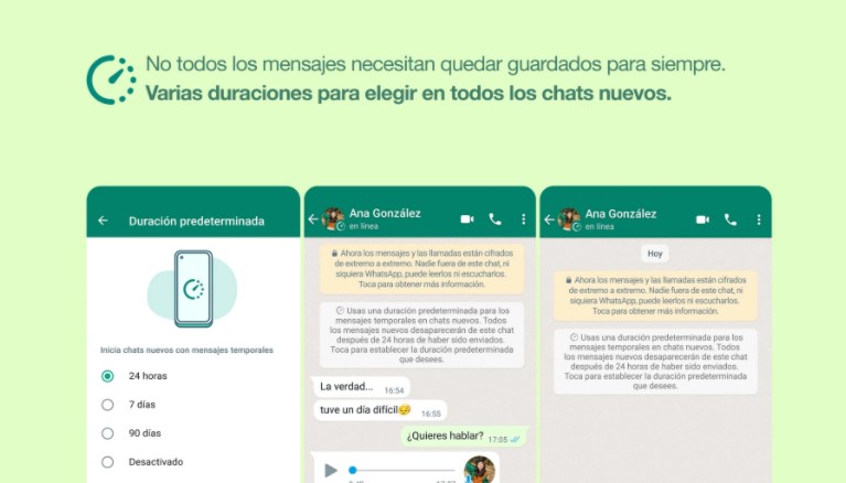 Conozca las nuevas funciones para los mensajes temporales de Whatsapp -  Infobae