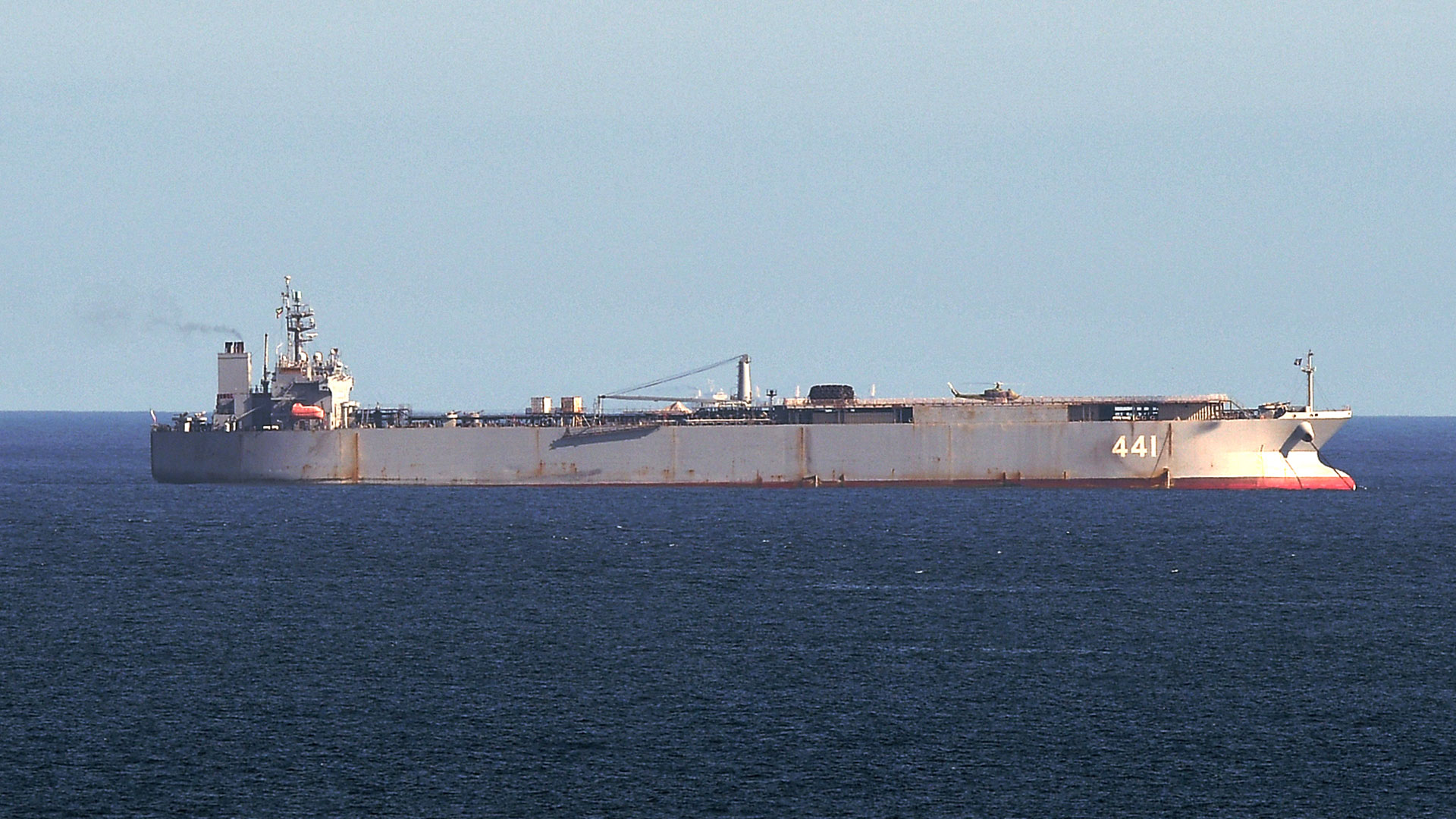 El Makran, uno de los dos buques iraníes que está en Brasil (CARL DE SOUZA / AFP)