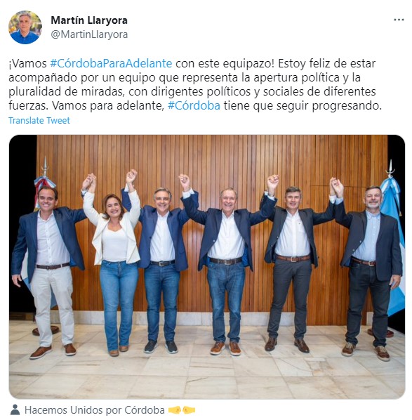 Juan Schiaretti participó de la foto con las fórmulas confirmadas para las próximas elecciones
