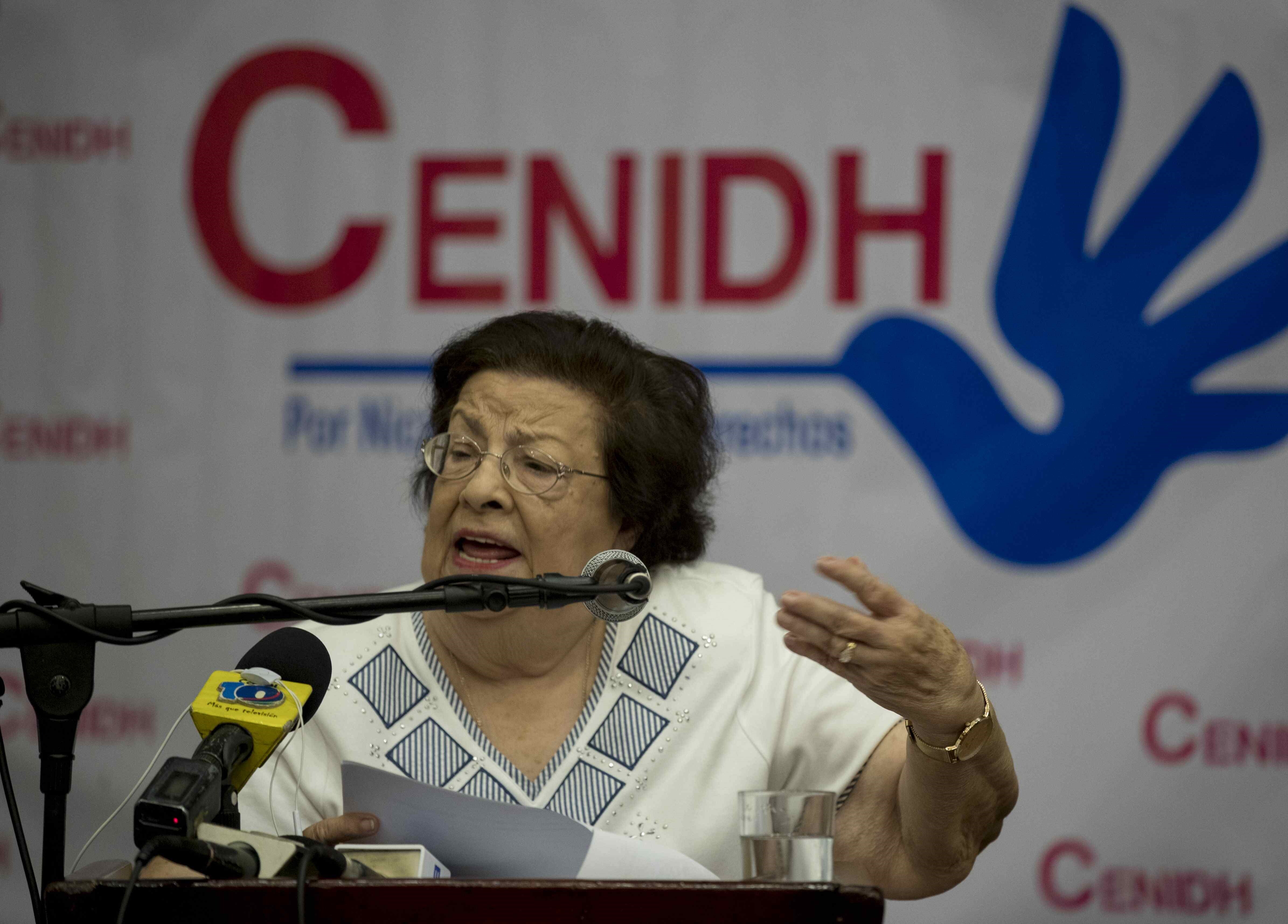 Vilma Nez, presidenta del Centro Nicaragense de Derechos Humanos (Cenidh). (EFE)

