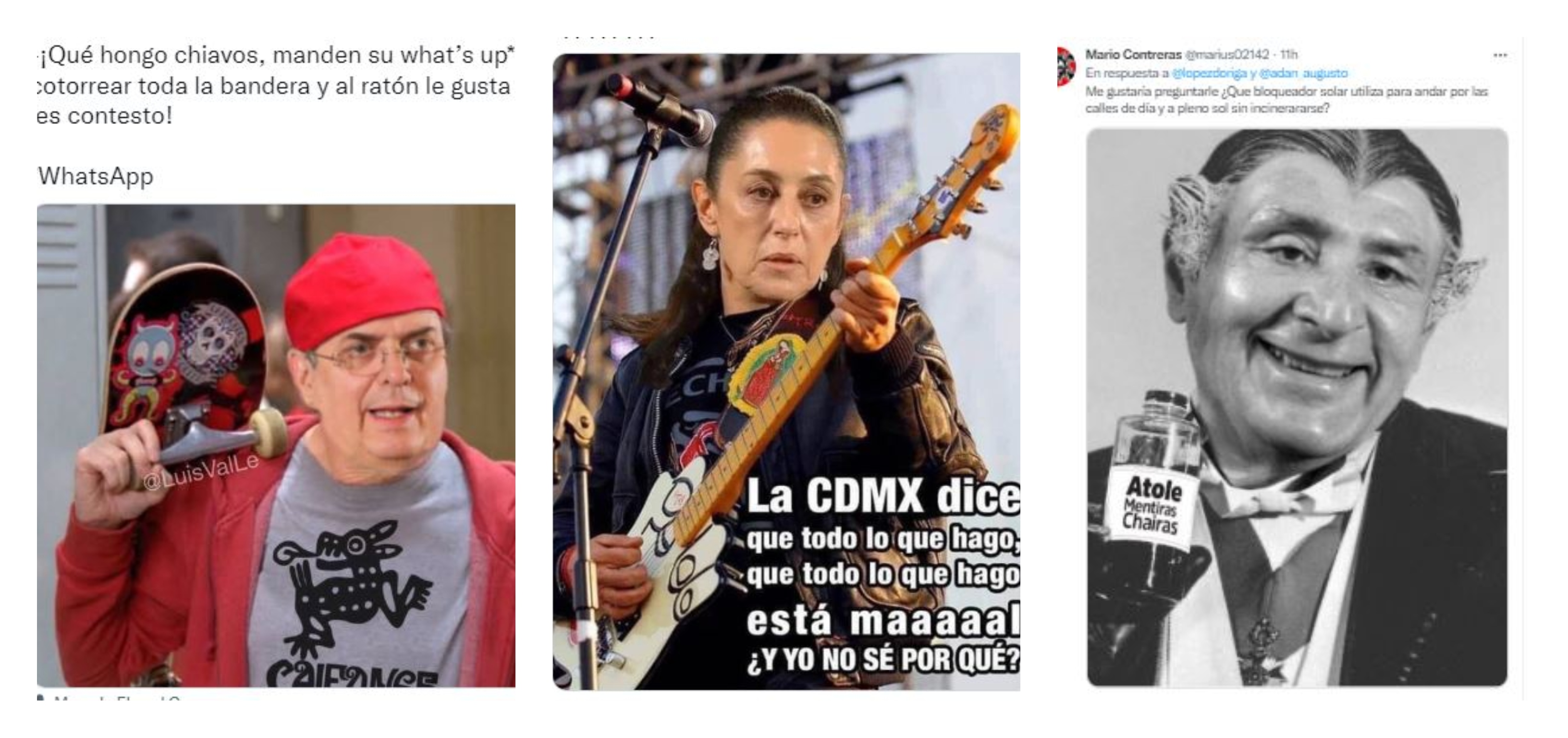 Marcelo Ebrard, Claudia Sheinbaum y Adán Augusto: los mejores memes que dejó el inicio de la contienda digital por la candidatura rumbo al 2024