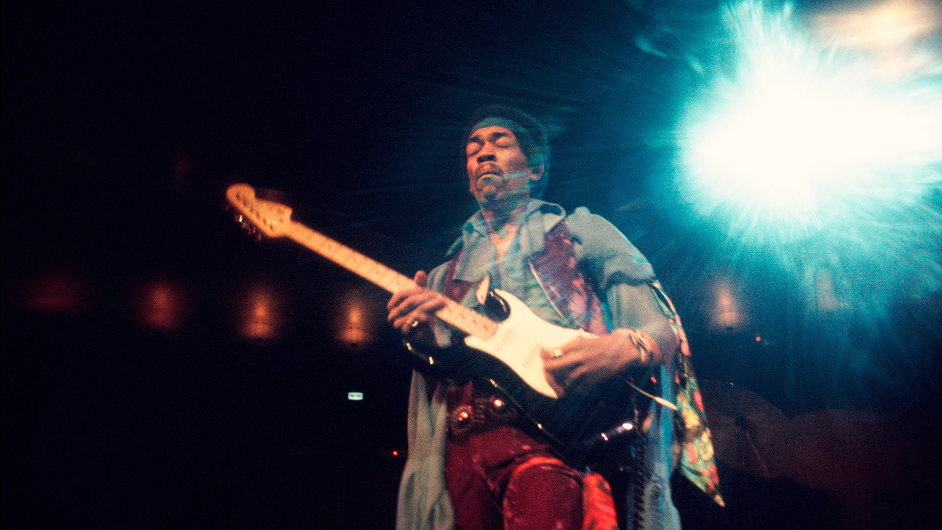 Jimi Hendrix en el Madison Square Garden de Nueva York, en mayo de 1969 (Foto: Walter Iooss Jr./Getty Images)