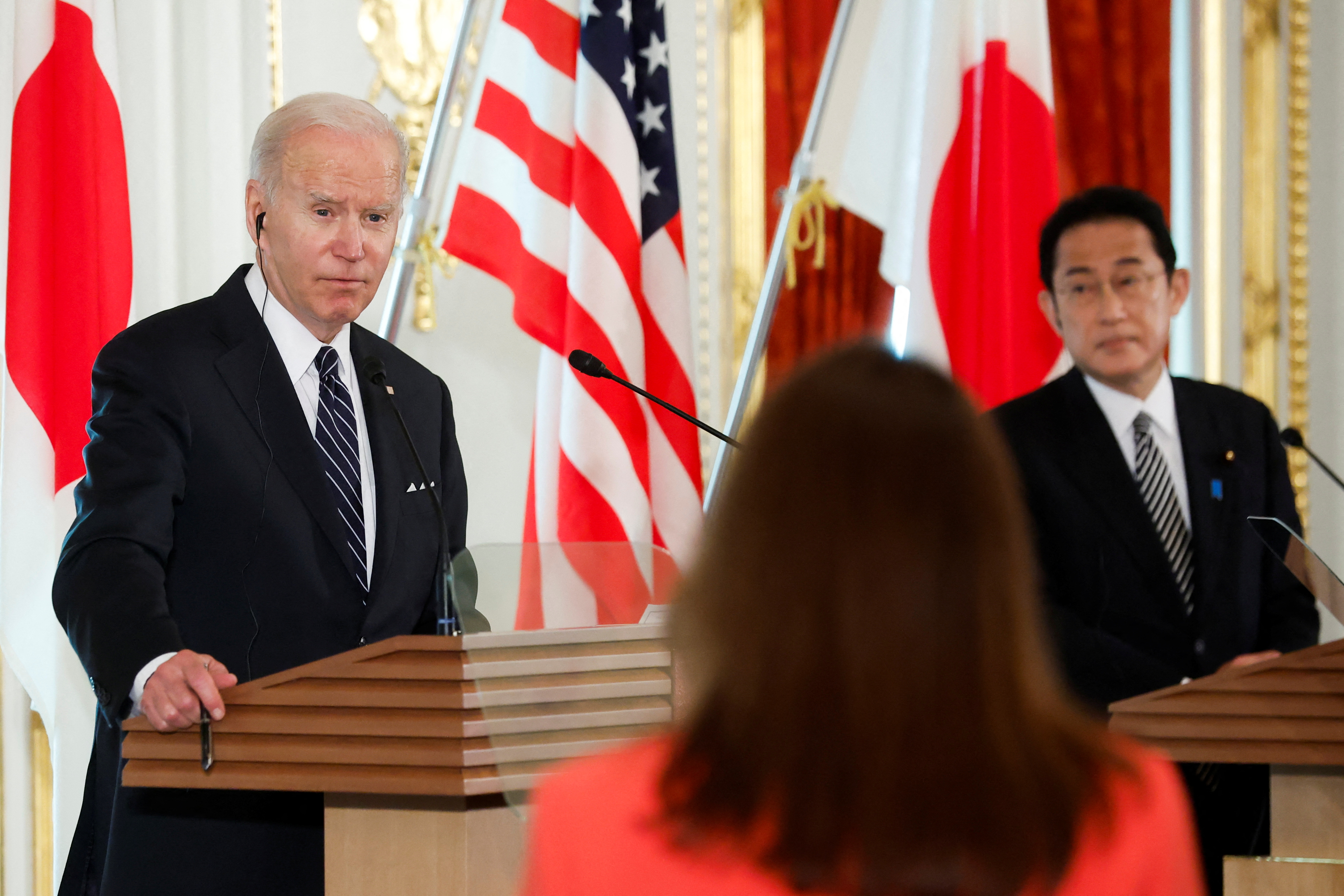 El presidente de EEUU, Joe Biden, desde Japón