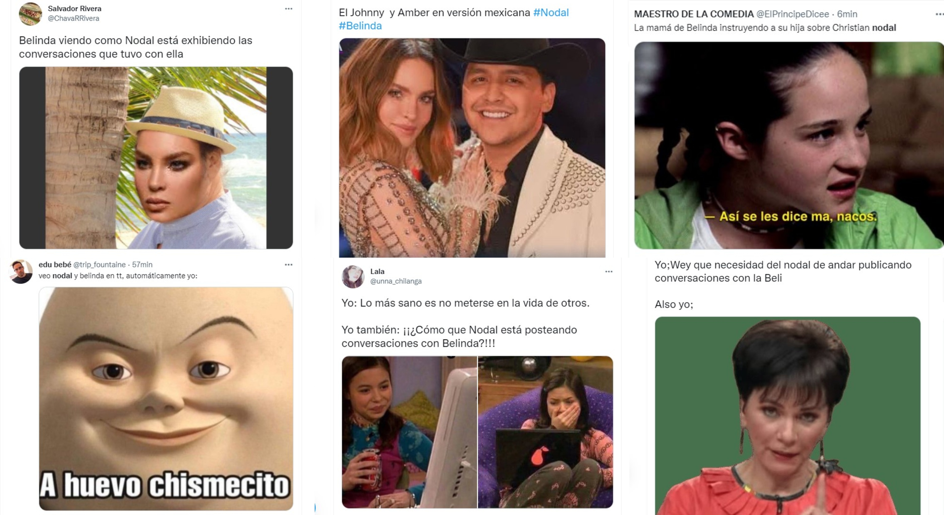 Usuarios en redes sociales reaccionaron con memes al nuevo escándalo de los cantantes (Fotos: Twitter)