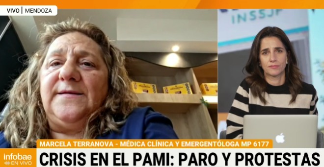 Una m&eacute;dica del PAMI cuestion&oacute; el recorte: 