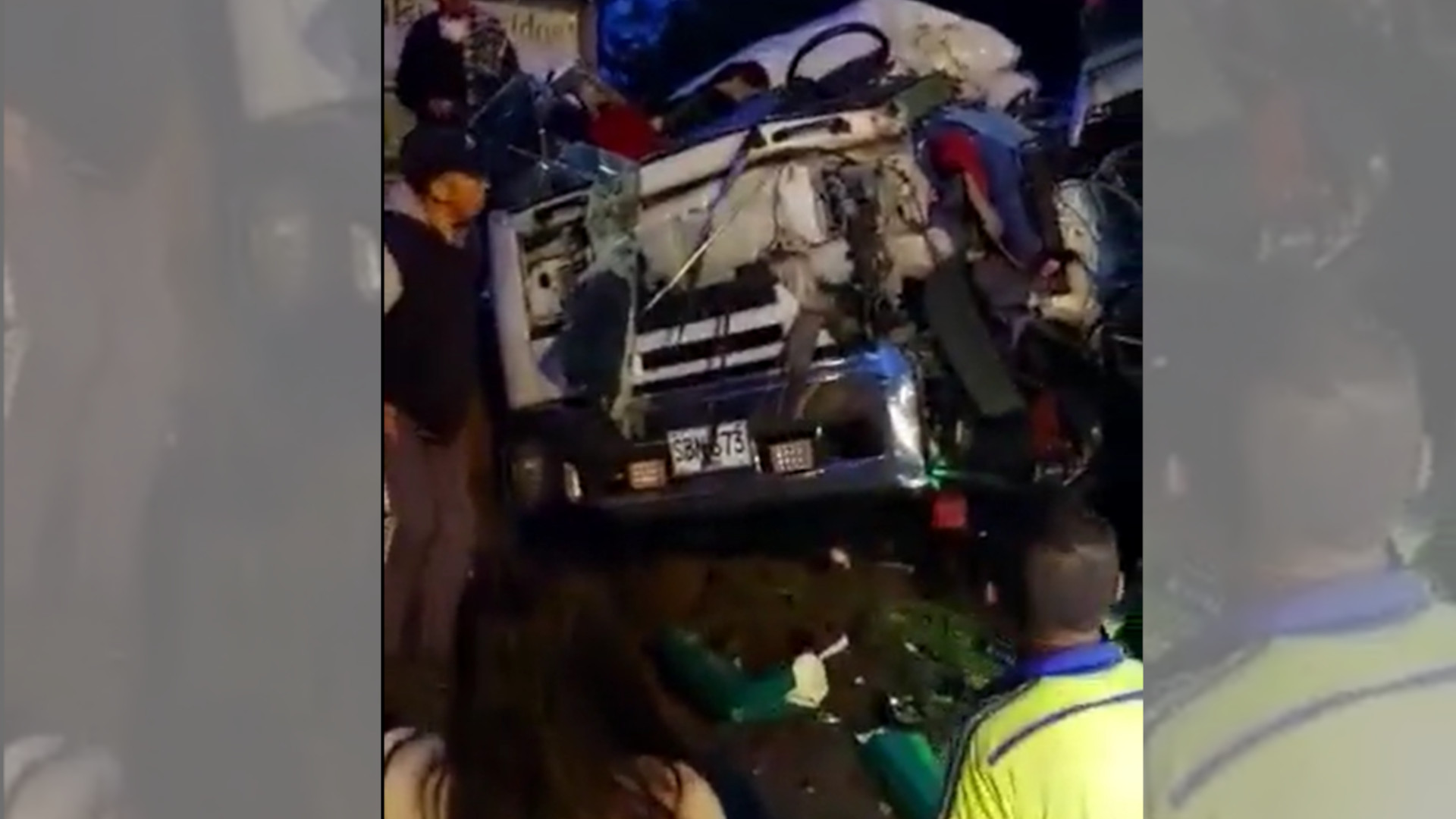 Dos muertos y 19 heridos dejó un accidente en la vía Panamericana en el sector entre Popayán y Timbío (Cauca)