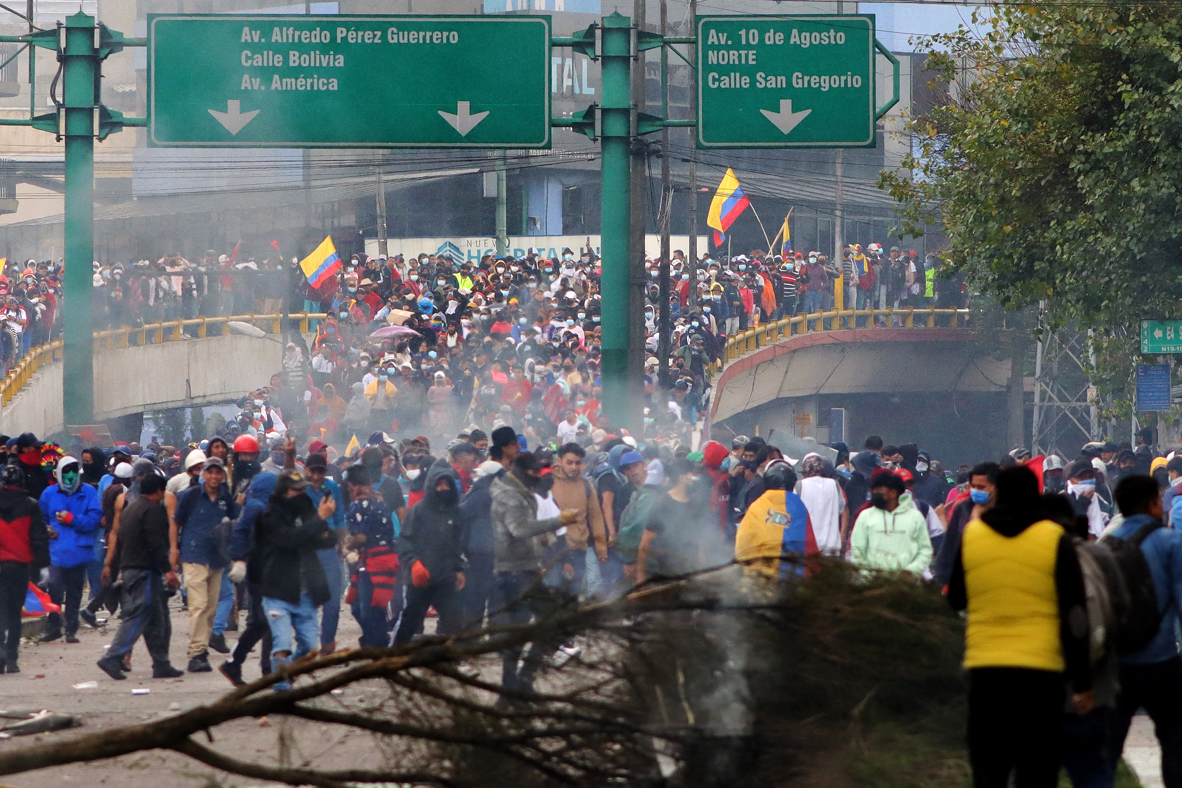 Miles de personas llegaron a Quito desde todo el país (Carlos Villalba / AFP)