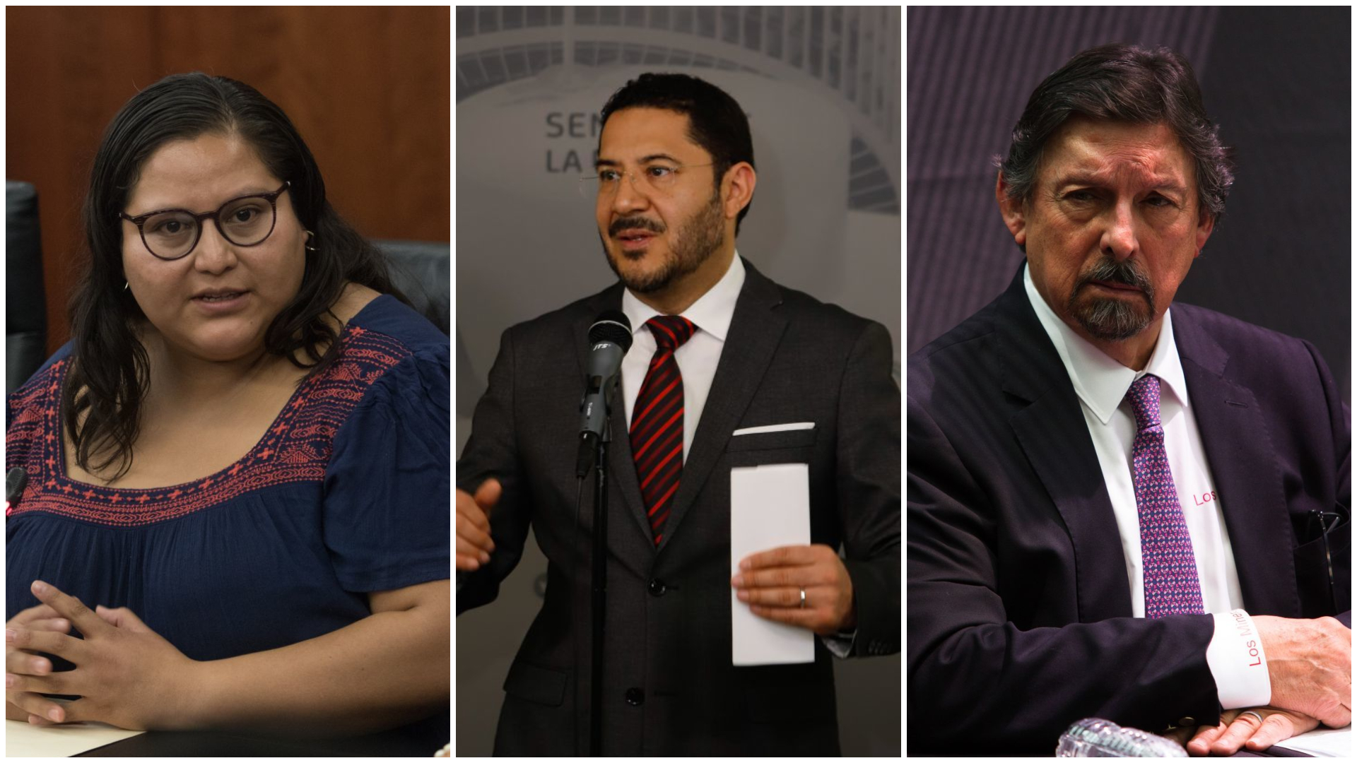 Hernández, Batres y Gómez Urrutia, algunos de los senadores que presentaron la solicitud (Foto: Cuartoscuro/Especial)
