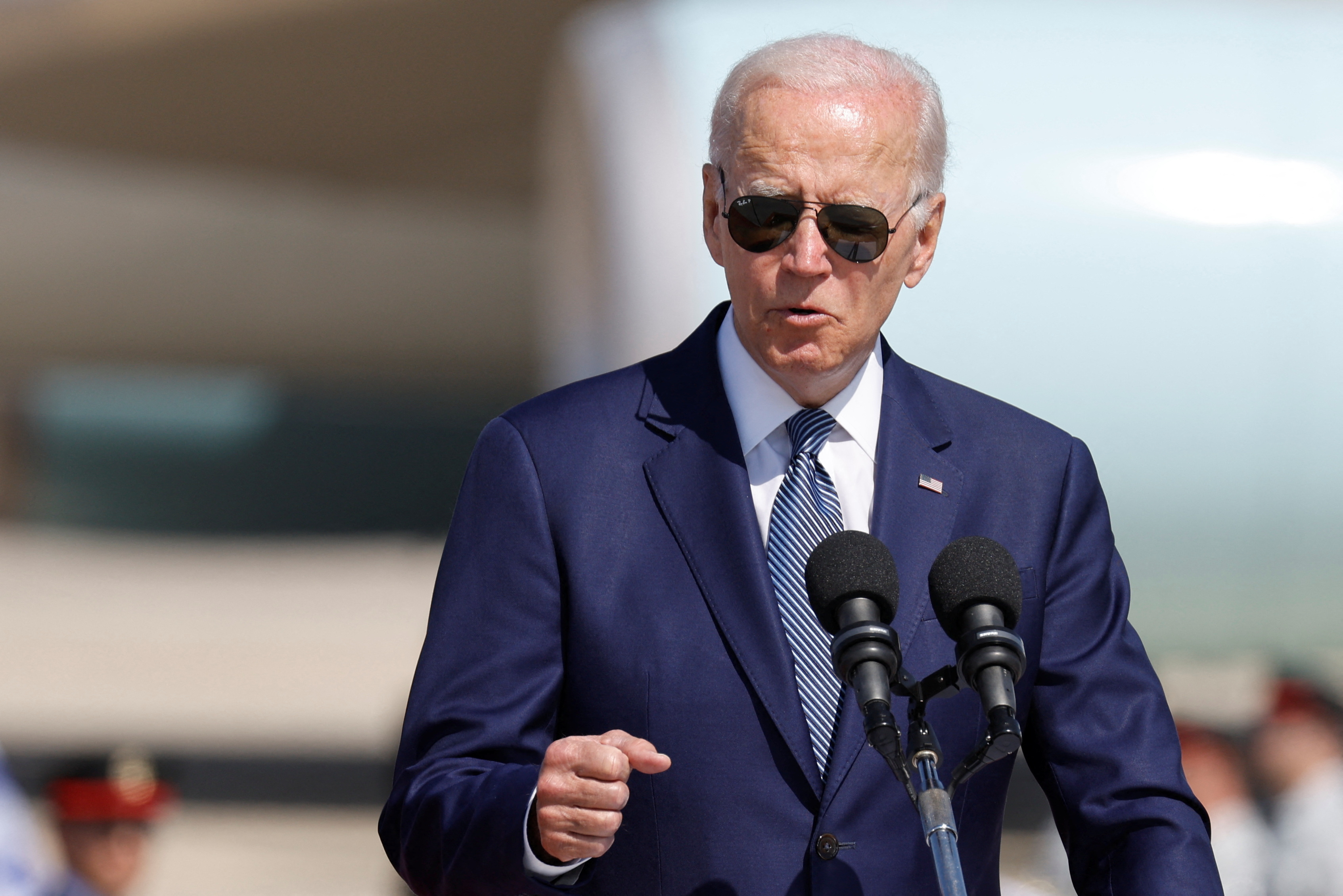 El presidente Biden este miércoles en Tel Aviv (REUTERS/Amir Cohen)