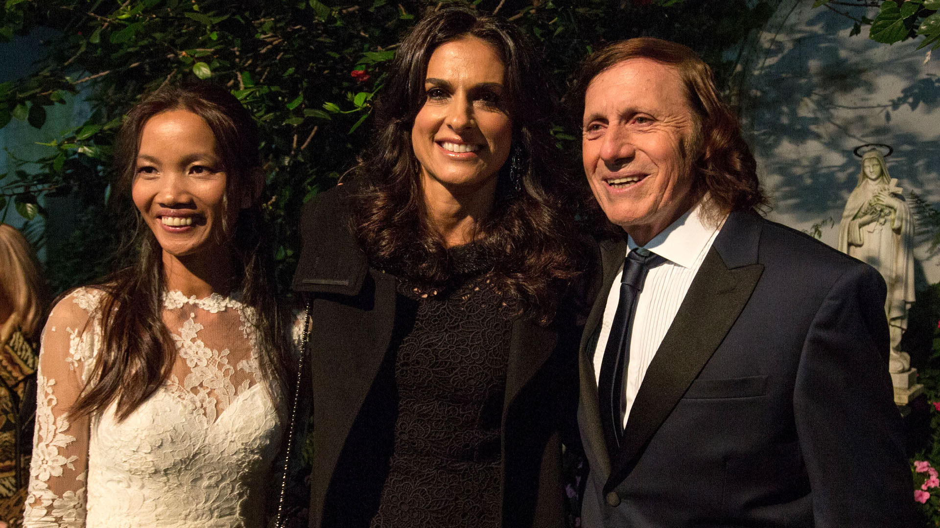 Gabriela Sabatini con Guillermo Vilas y su esposa, en un encuentro de hace dos años. Dos de los grandes apellidos de la popularización del tenis en la Argentina, más allá de la trascendencia a nivel mundial.