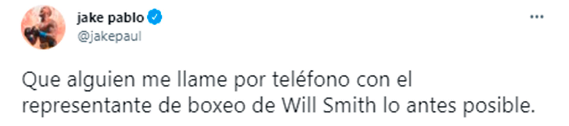 La insistencia de Jake Paul para conseguir un número de contacto de Will Smith