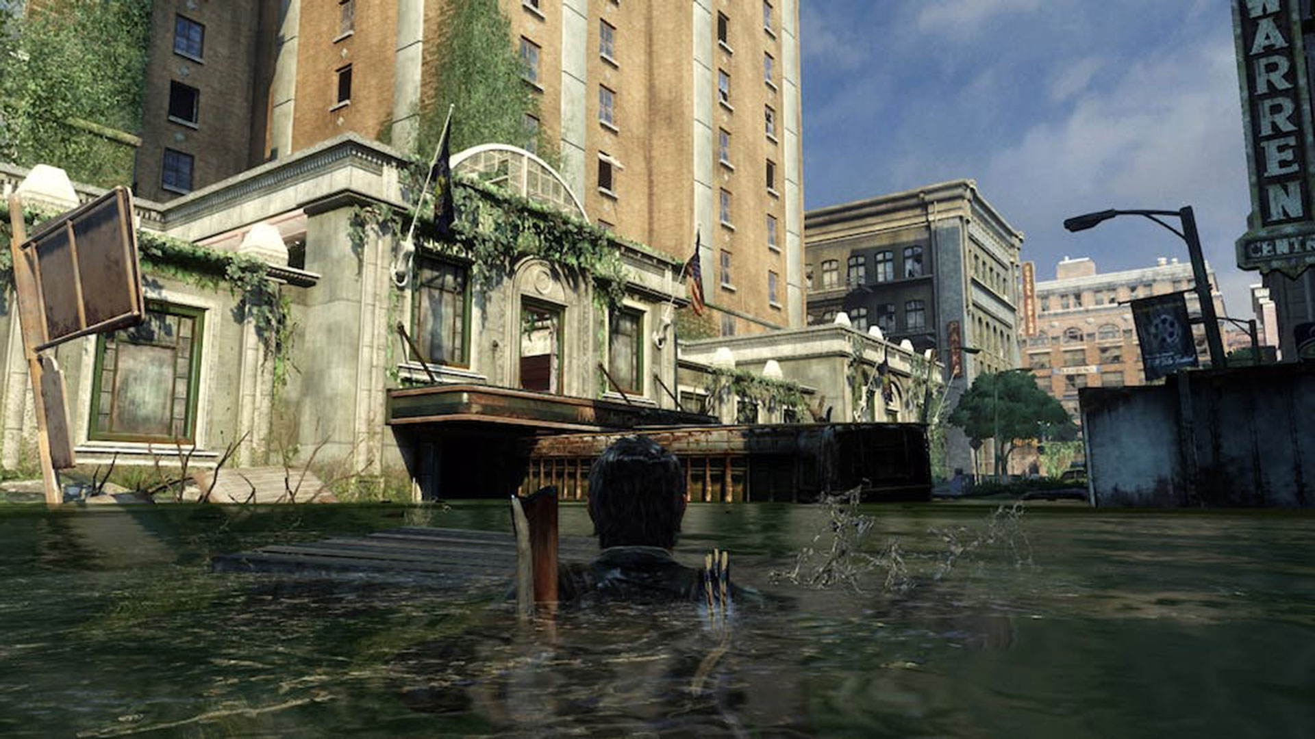 En Pittsburgh, agua estancada en mitad del trayecto. The Last of Us / Naughty Dog