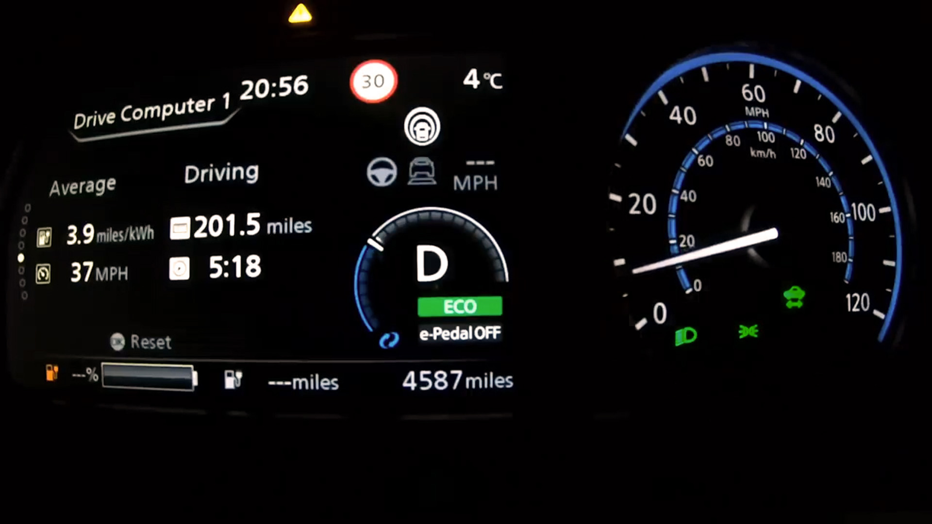 El consumo de electricidad depende también del modo de conducción, pero el auto a batería es más efectivo para uso urbano que para viajar