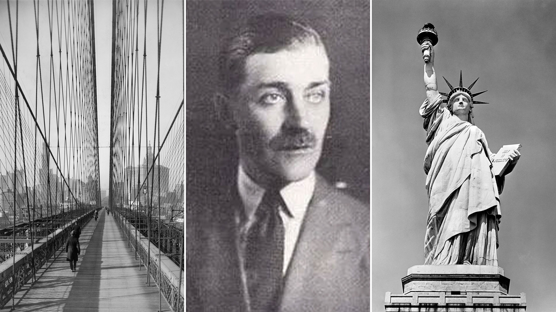 George Parker vendió una y otra vez el Puente de Brooklyn, y también la Estatua de la Libertad, convirtiéndose en el estafador más famoso de Estados Unidos  (Getty)