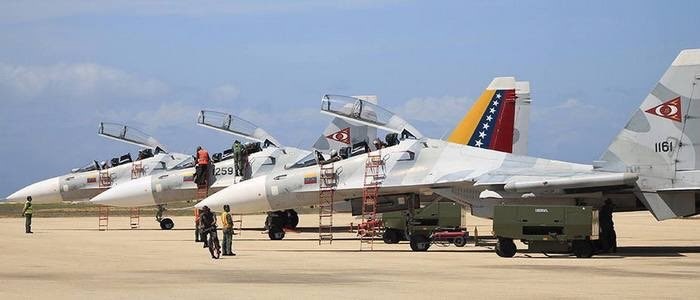 Aviones de combate Sujoi-30 de las Fuerza Aérea de Venezuela (Foto: Europa Press)