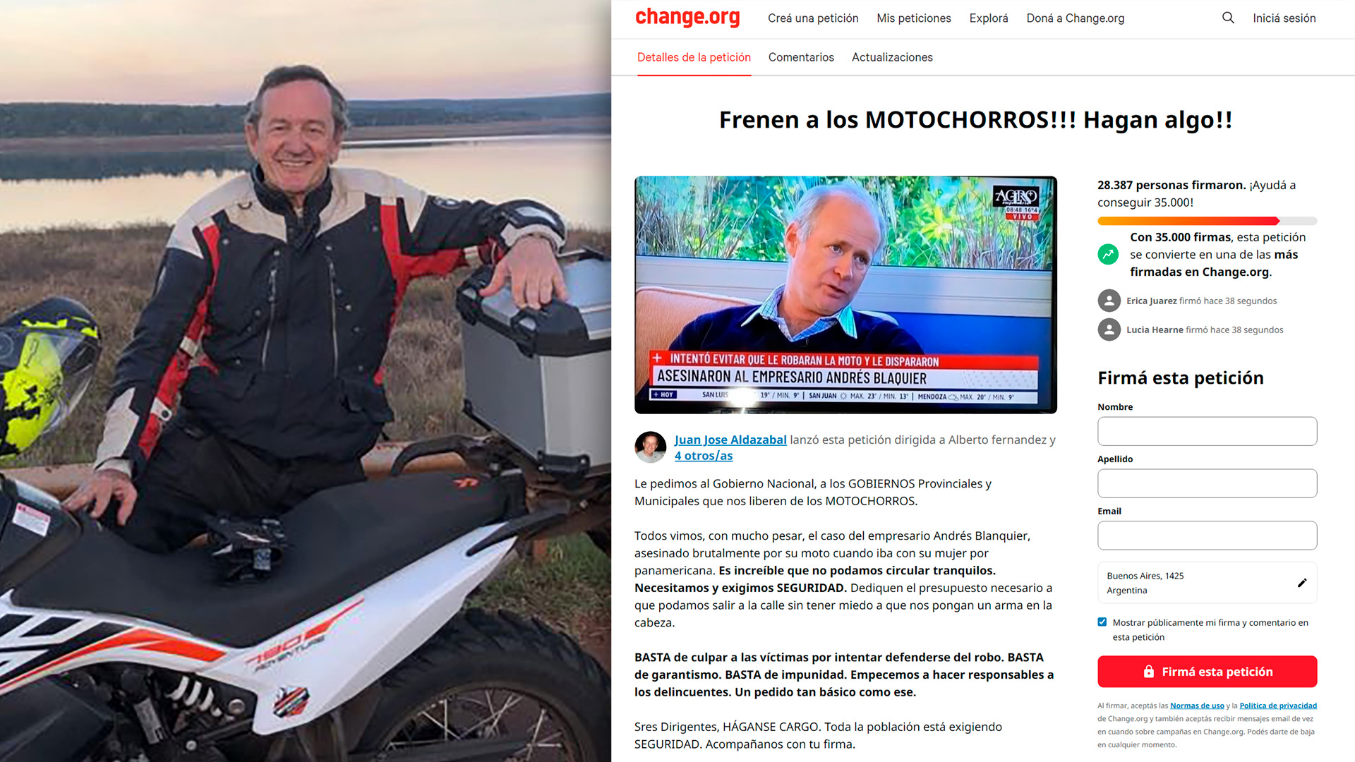 “frenen A Los Motochorros” El Pedido De Un Motociclista De Béccar Tras