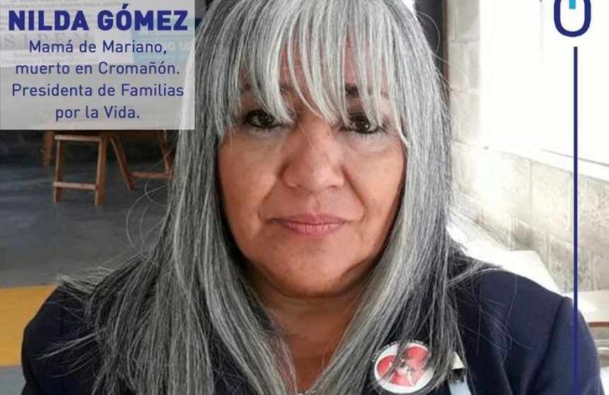 Nilda Gómez, madre de Mariano Alexis Benítez, víctima que perdió la vida en la tragedia de Cromañón (Instagram @familiasporlavida.ong)