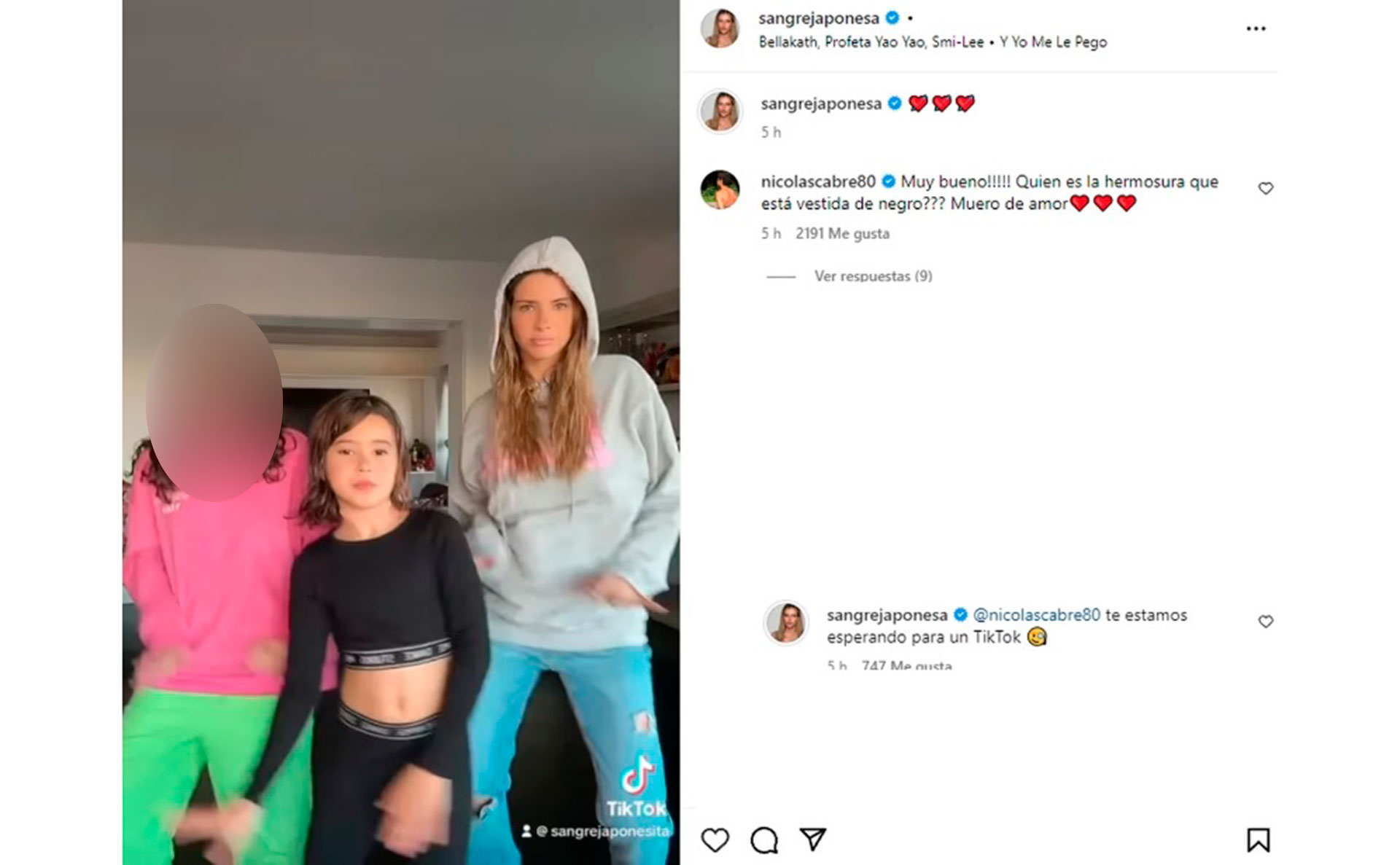 El ida y vuelta de la China Suárez y Nicolás Cabré en Instagram