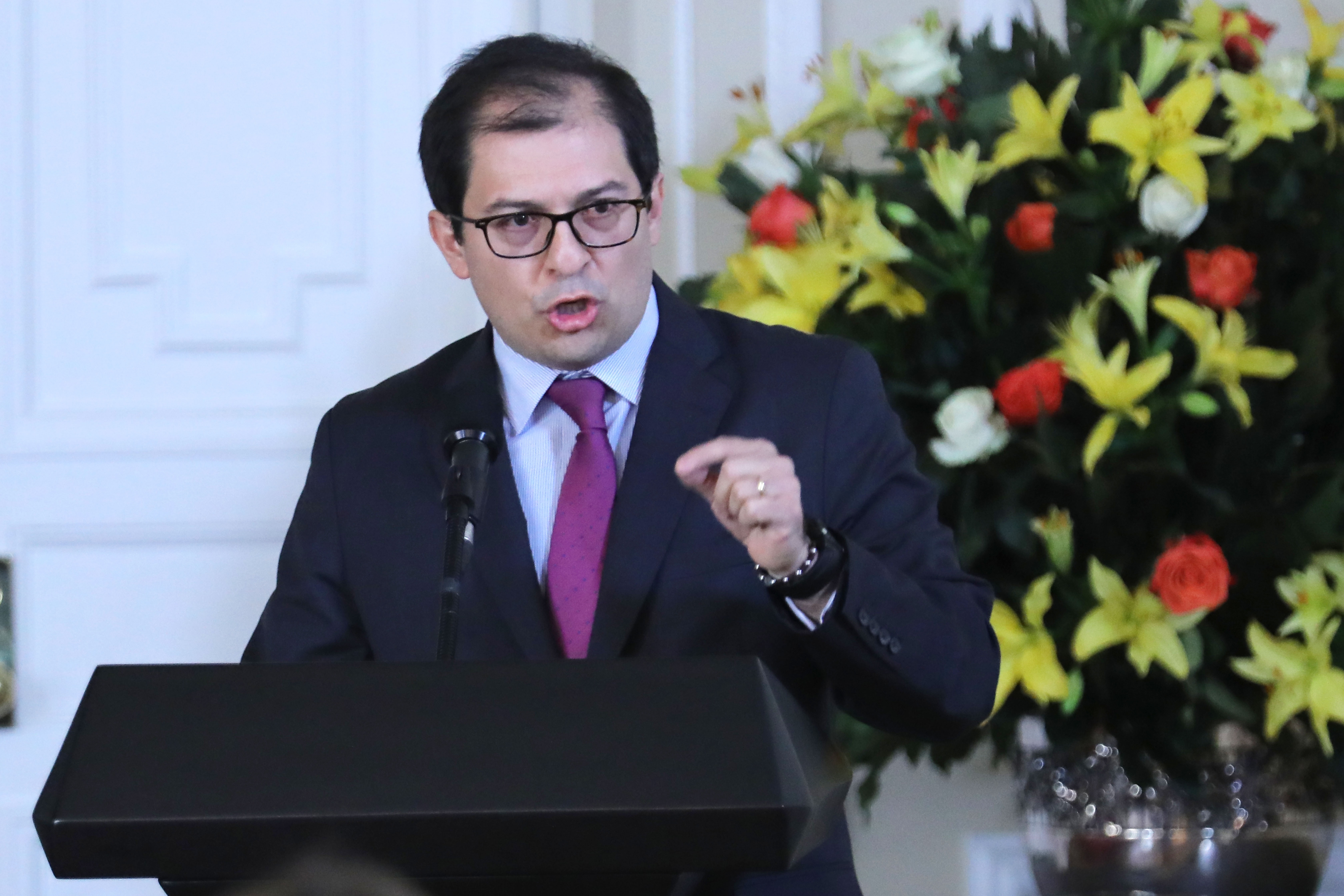 En la imagen, el Fiscal General de la Nación, Francisco Barbosa. EFE/Carlos Ortega/Archivo
