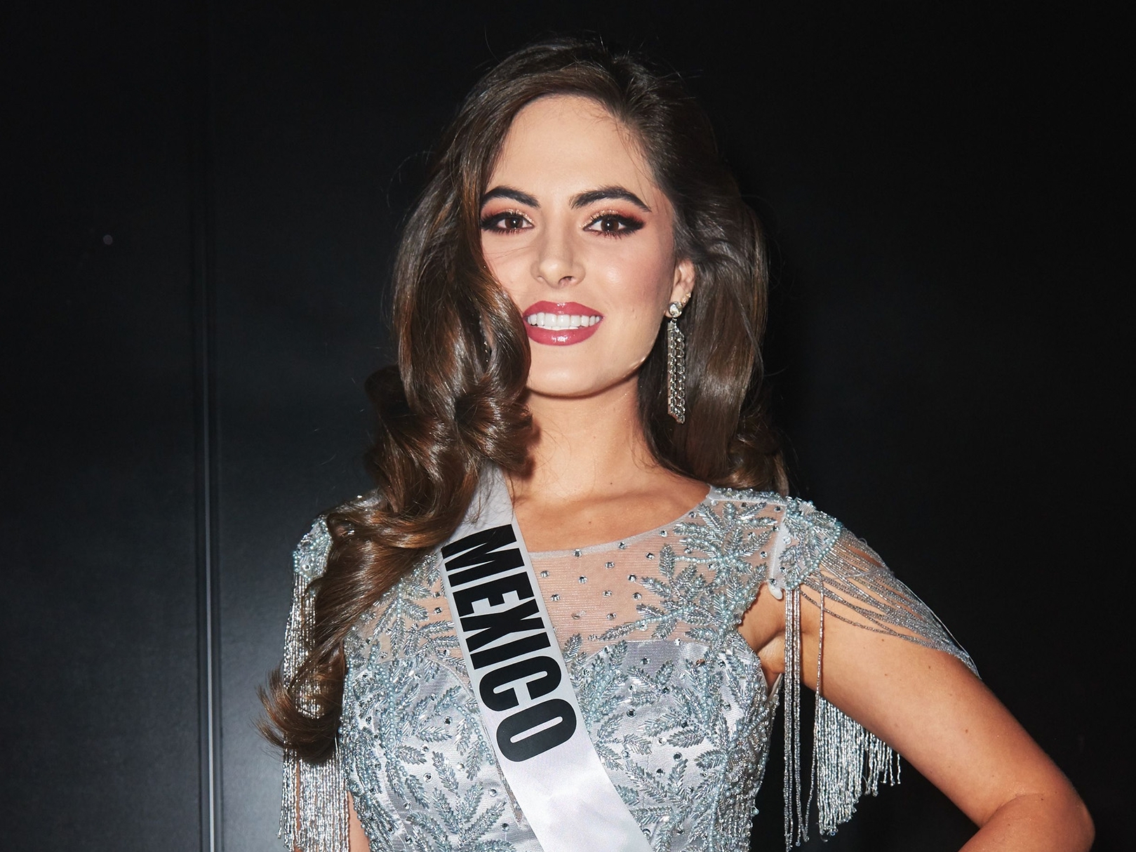 Mandatory Credit: Photo by Miss Universe Organization/ZUMA Wire/Shutterstock (10495225af)Sofía Aragón, Miss Mexico 2019 backstage during The Miss Universe CompetitionMiss Universe Competition, Backstage, Tyler Perry Studios, Atlanta, USA - 08 Dec 2019