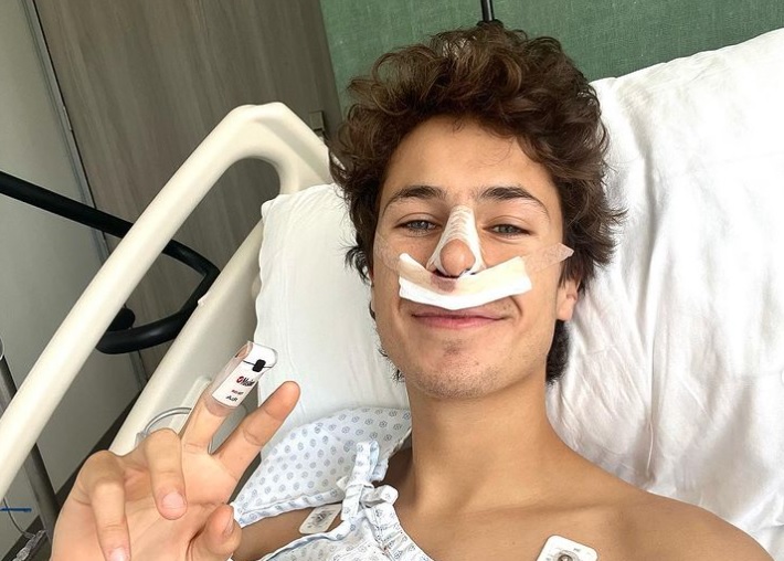 Juanpa Zurita fue operado en abril de este año, por problemas de sinusitis (Foto: Instagram)