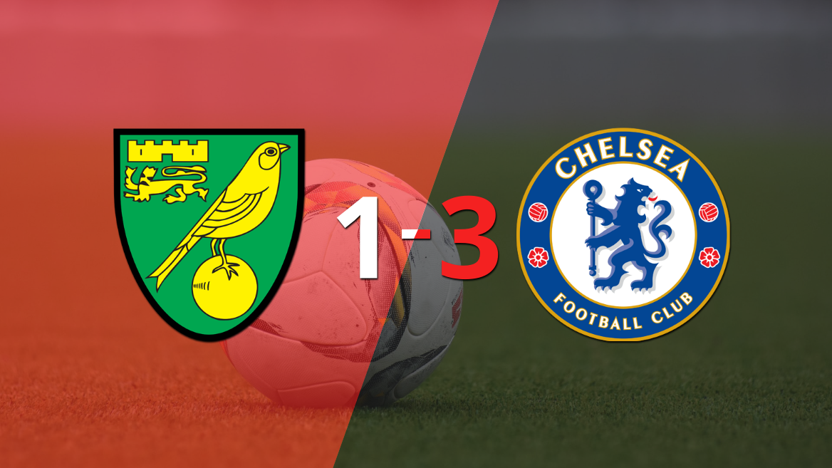 Chelsea gana 3 a 1 en su visita a Norwich City
